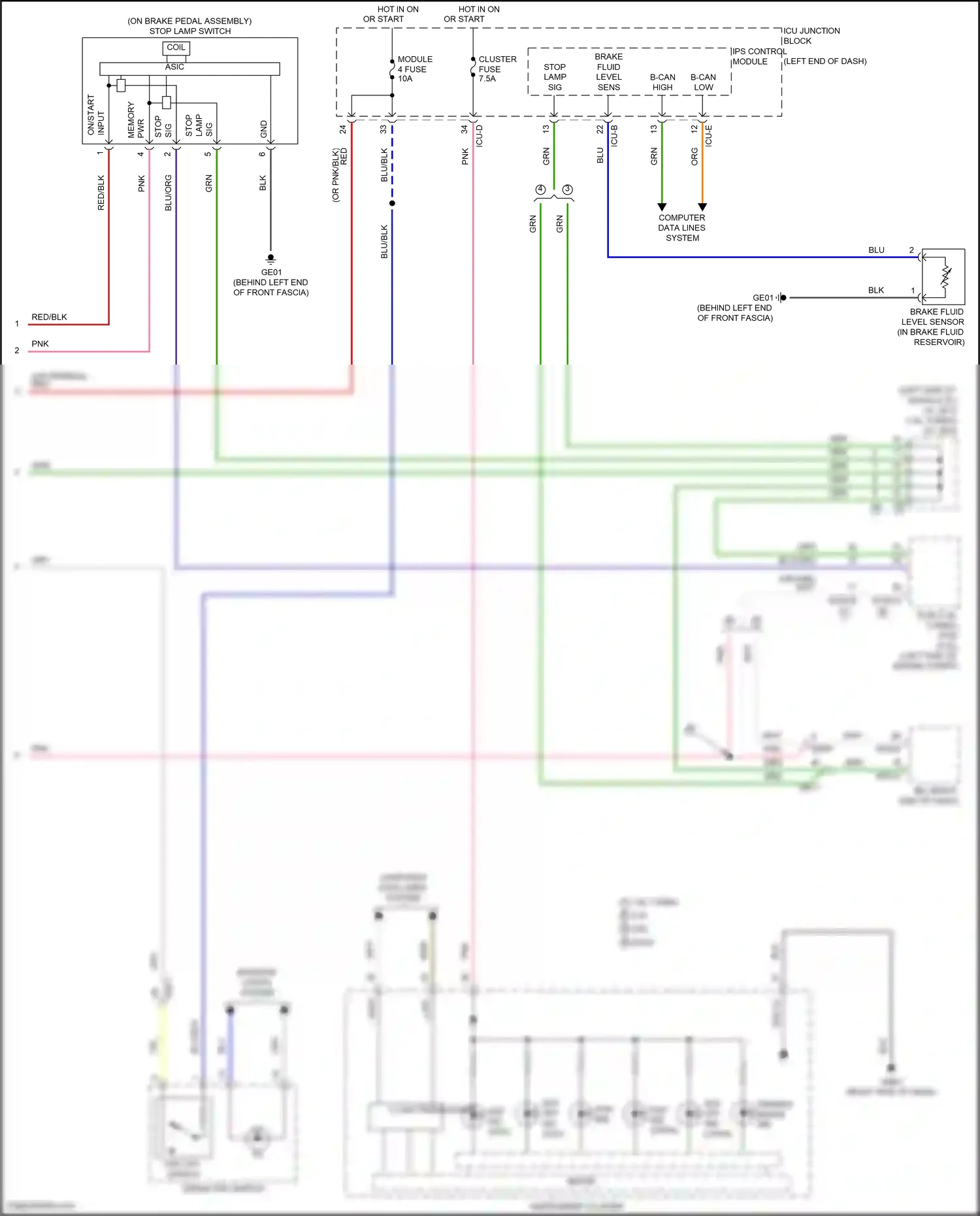 Wiring diagram computer data lines system for Hyundai Elantra VII (2020-2024) (12 of 146)