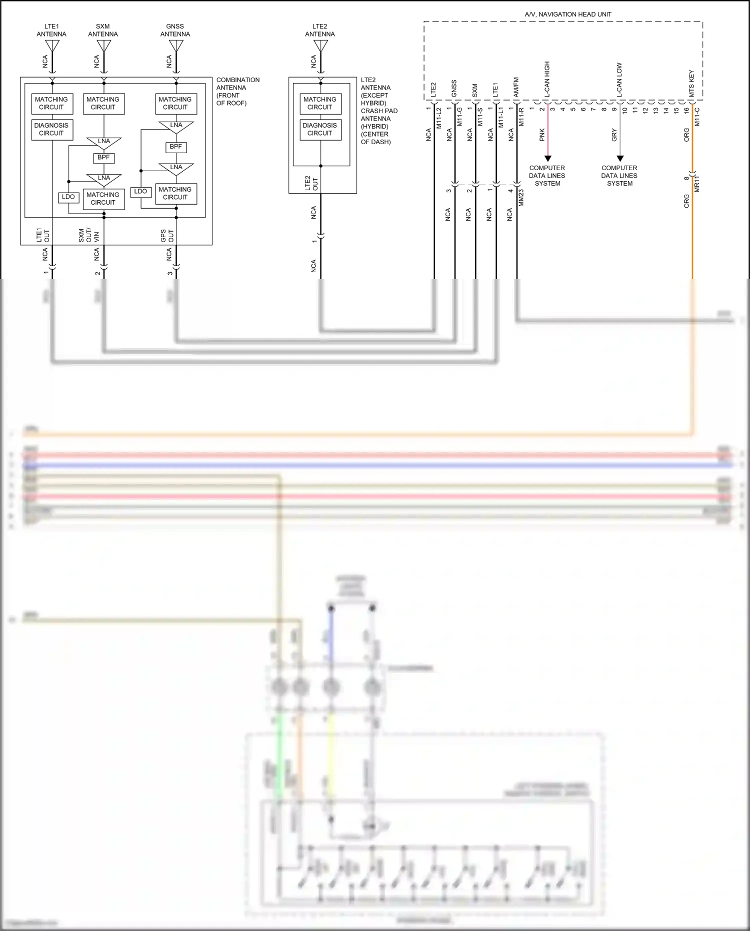 Wiring diagram computer data lines system for Hyundai Elantra VII (2020-2024) (74 of 146)