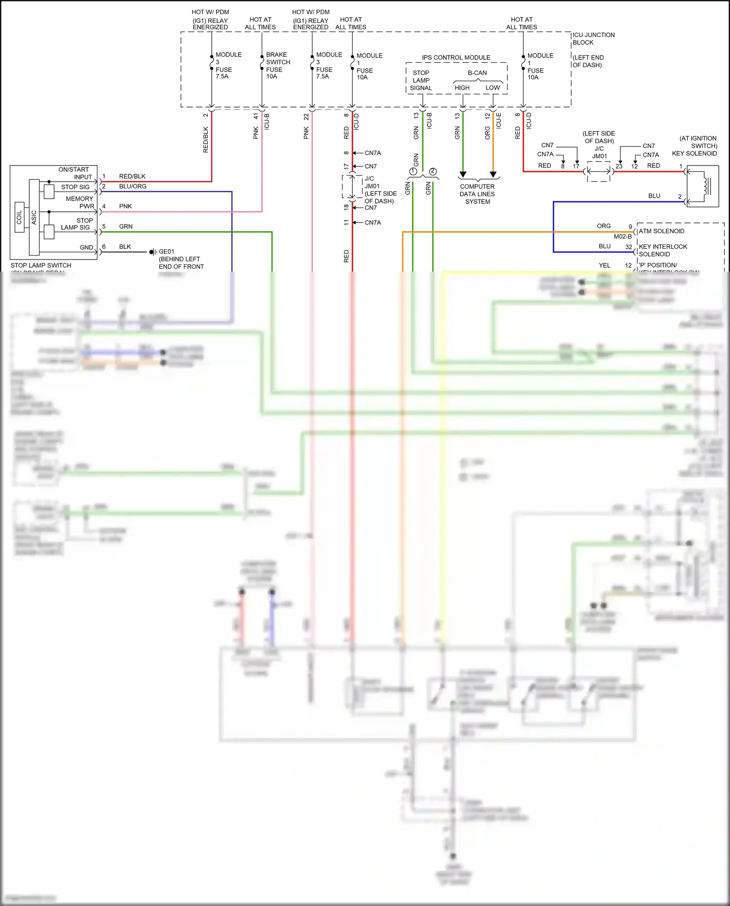Wiring diagram computer data lines system for Hyundai Elantra VII (2020-2024) (143 of 146)