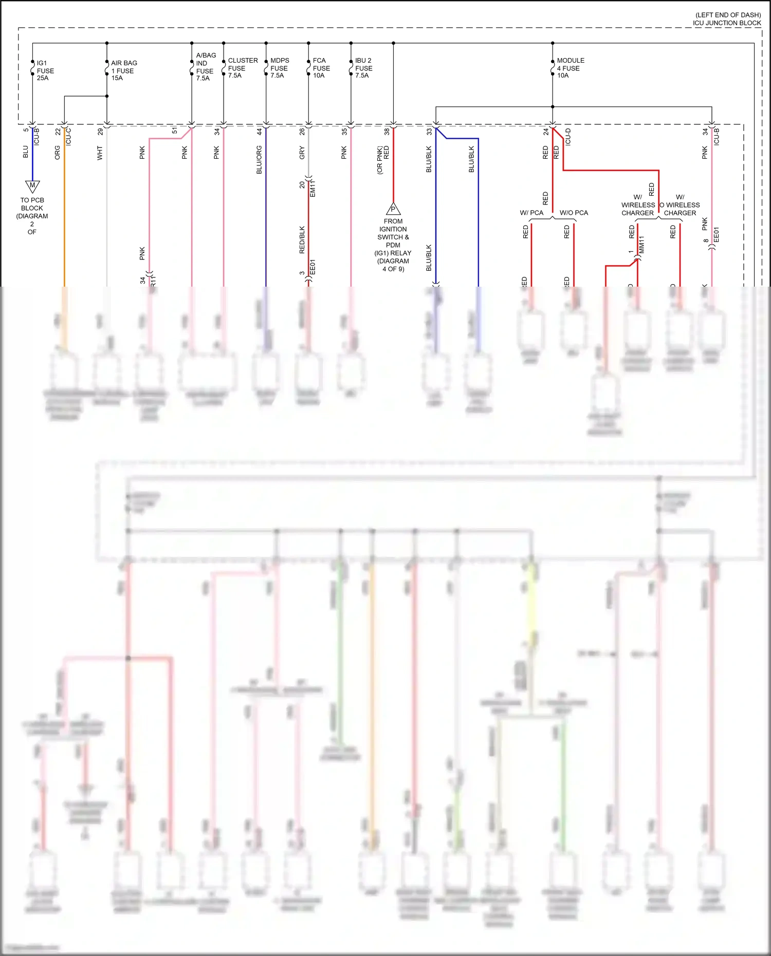 Wiring diagram driver ims control module for Hyundai Elantra VII (2020-2024) (3 of 4)