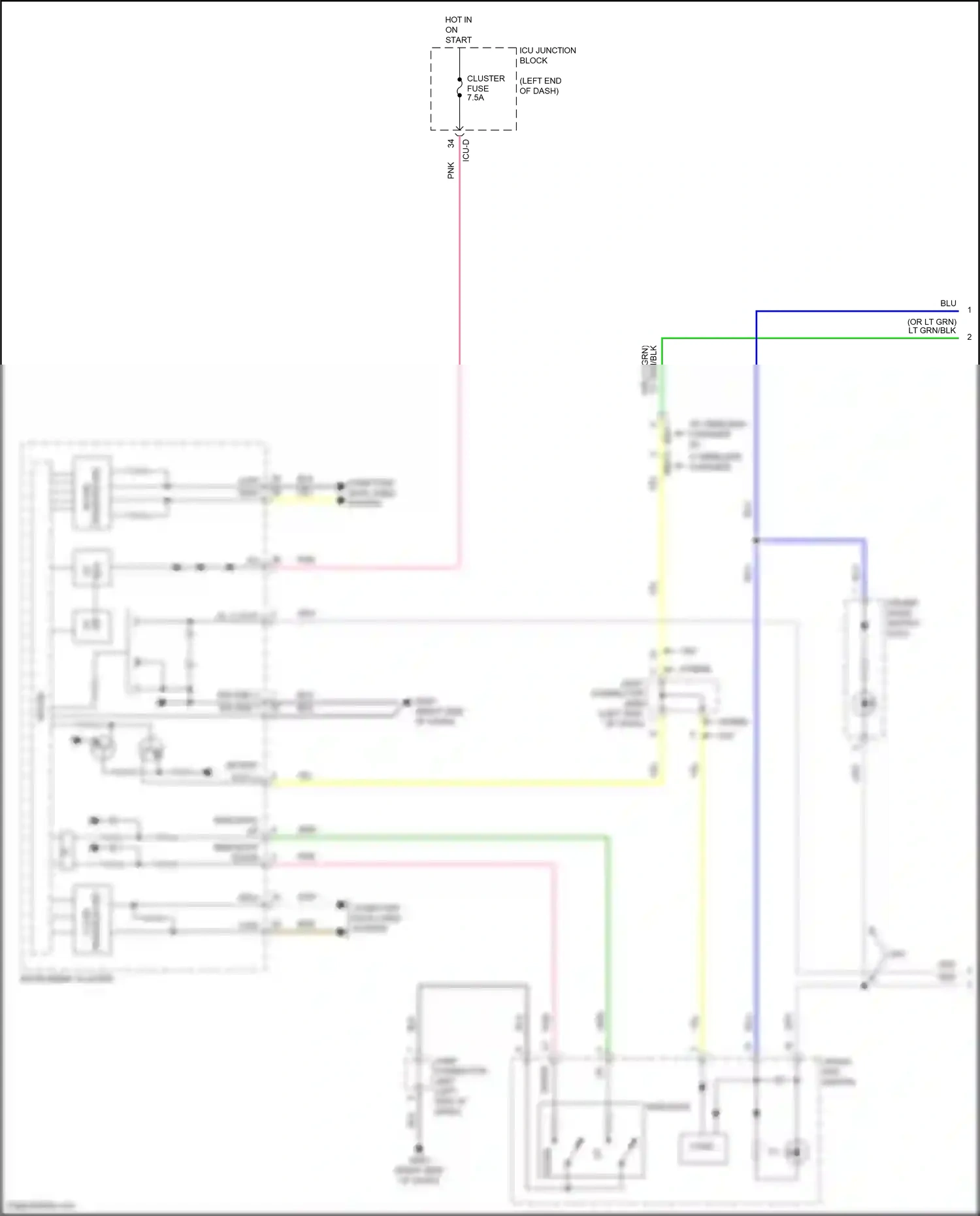 Wiring diagram driver mode switch for Hyundai Elantra VII (2020-2024) (1 of 1)