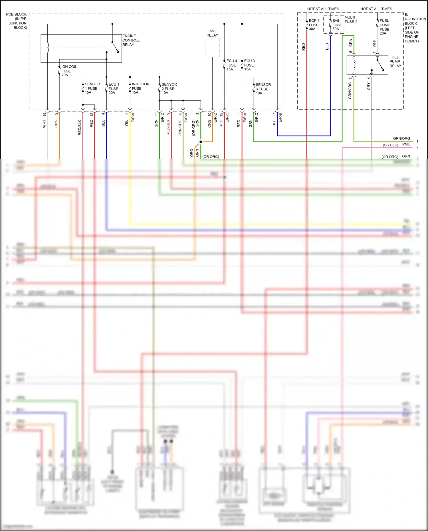 Wiring diagram engine control relay for Hyundai Elantra VII (2020-2024) (9 of 9)