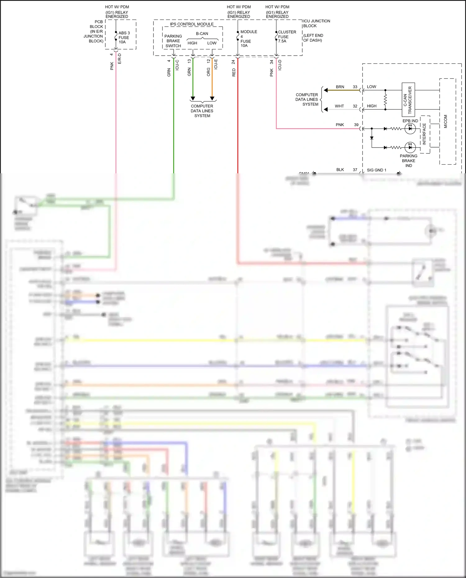 Wiring diagram esc control module for Hyundai Elantra VII (2020-2024) (3 of 10)