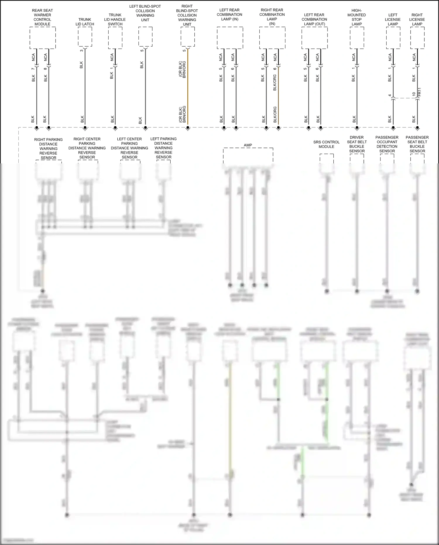 Wiring diagram front seat warmer control module for Hyundai Elantra VII (2020-2024) (4 of 9)