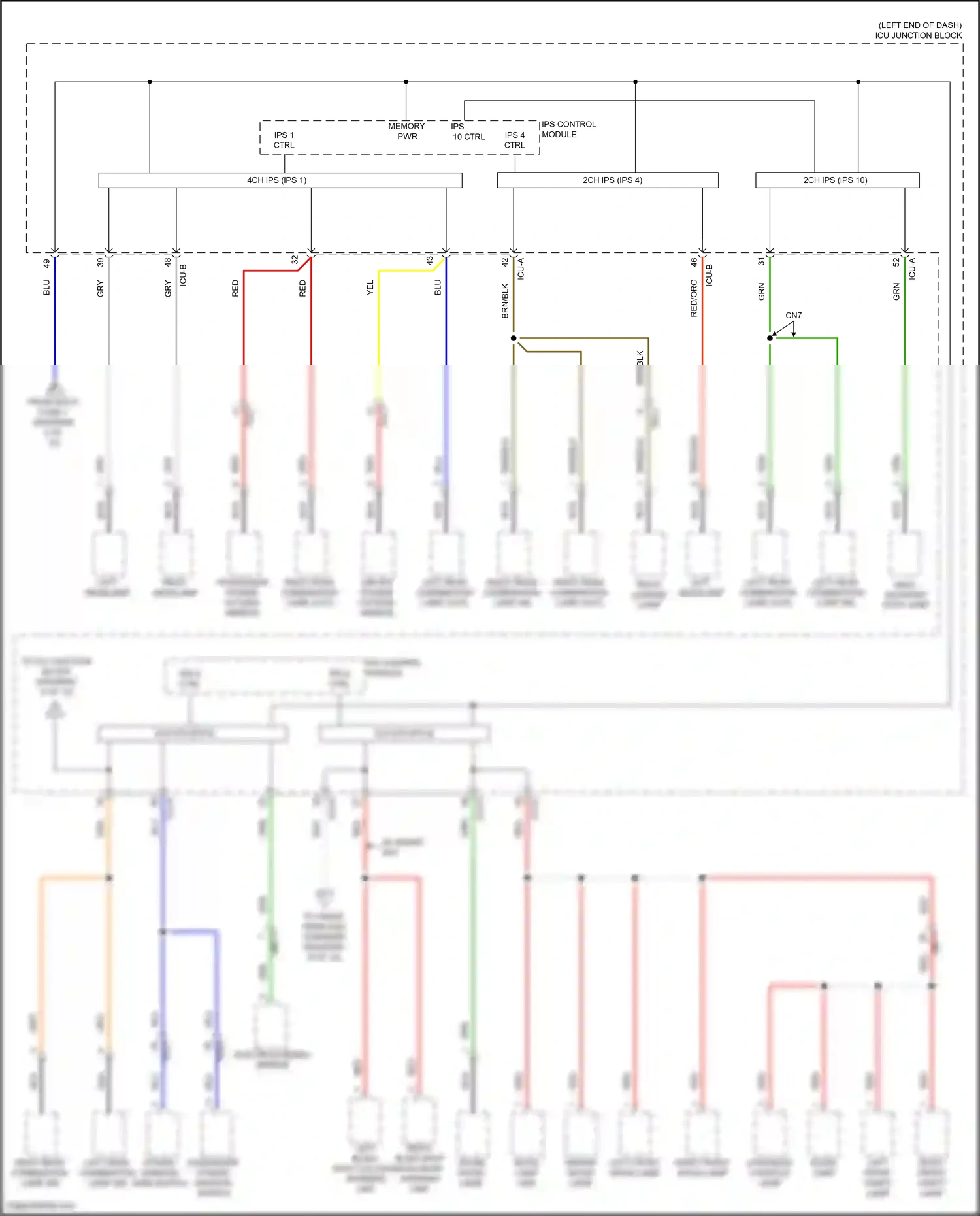 Wiring diagram ips control module for Hyundai Elantra VII (2020-2024) (27 of 66)