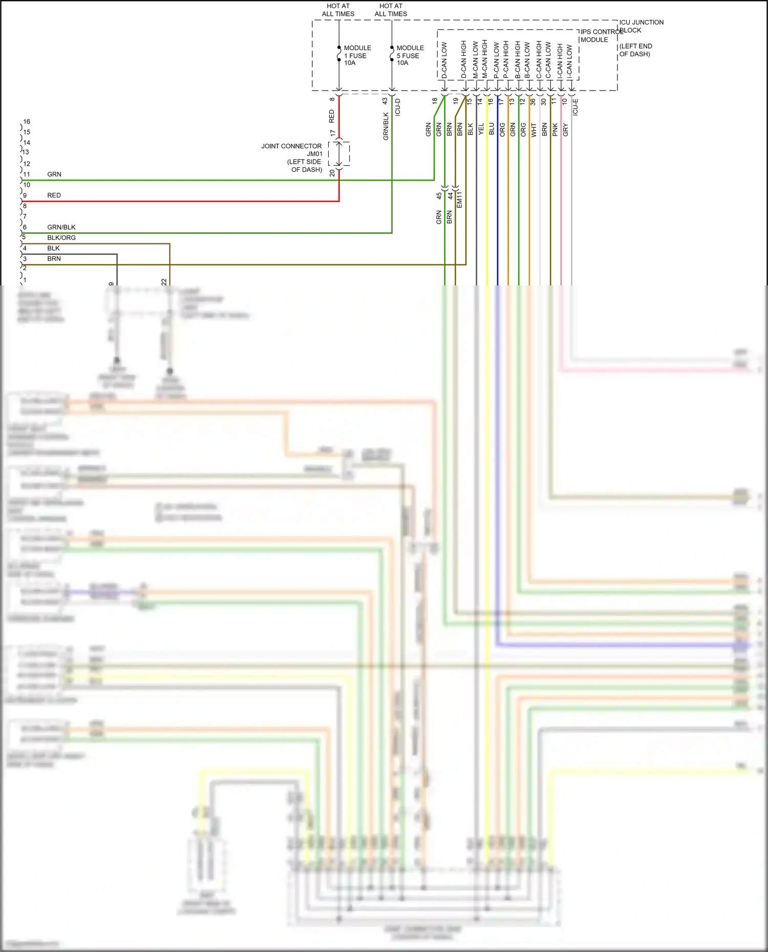 Wiring diagram ips control module for Hyundai Elantra VII (2020-2024) (54 of 66)