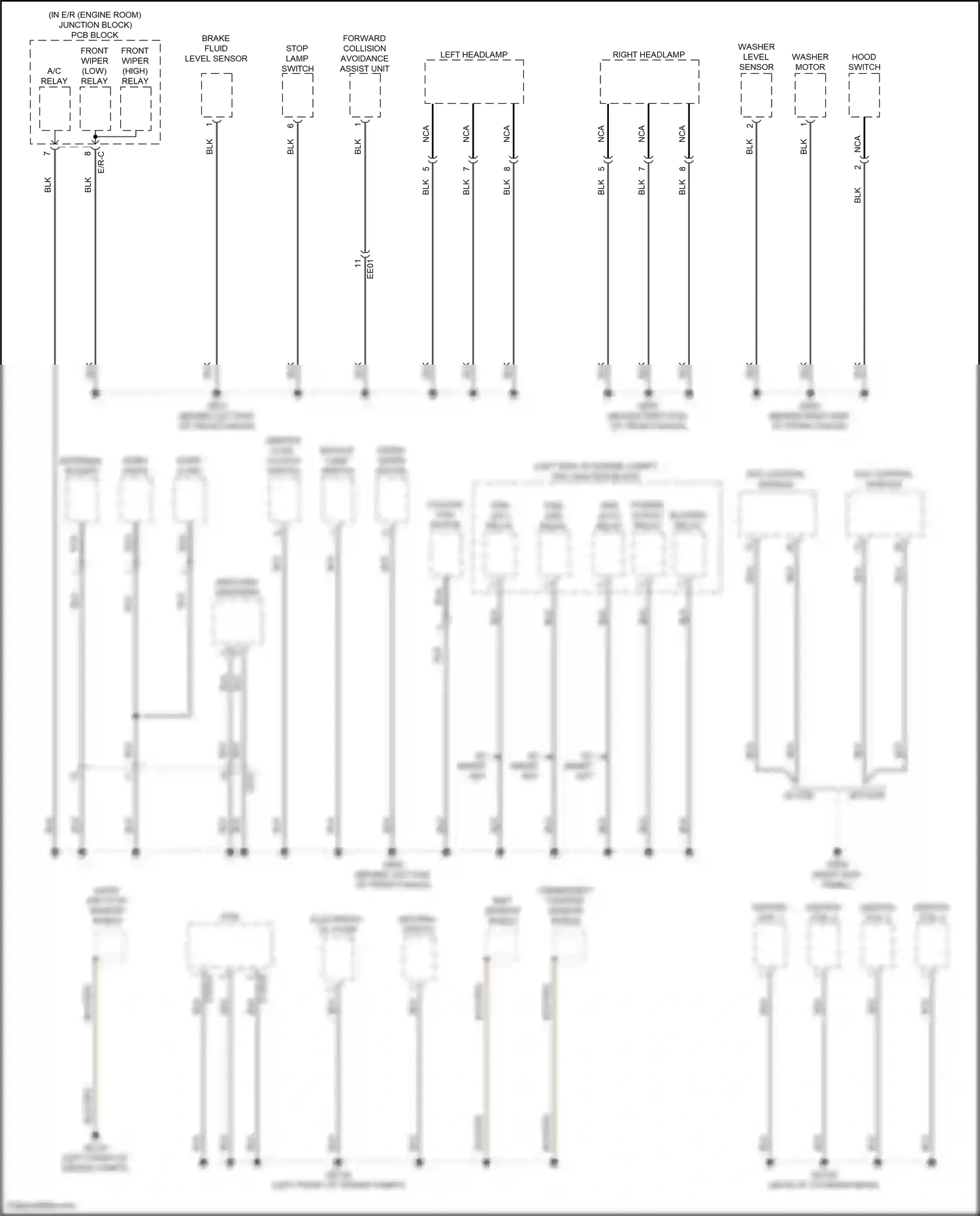Wiring diagram map sensor shield for Hyundai Elantra VII (2020-2024) (2 of 2)
