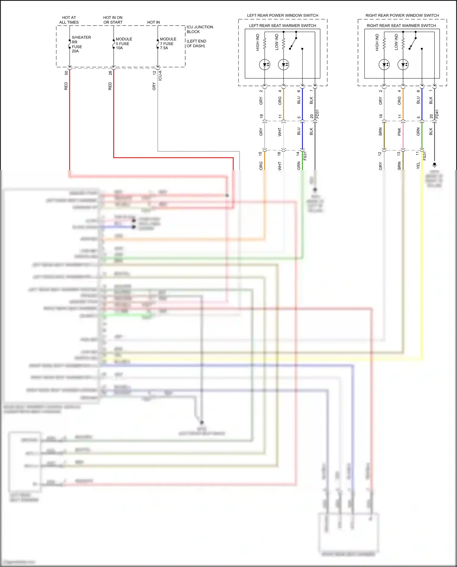 Wiring diagram on input for Hyundai Elantra VII (2020-2024) (12 of 18)
