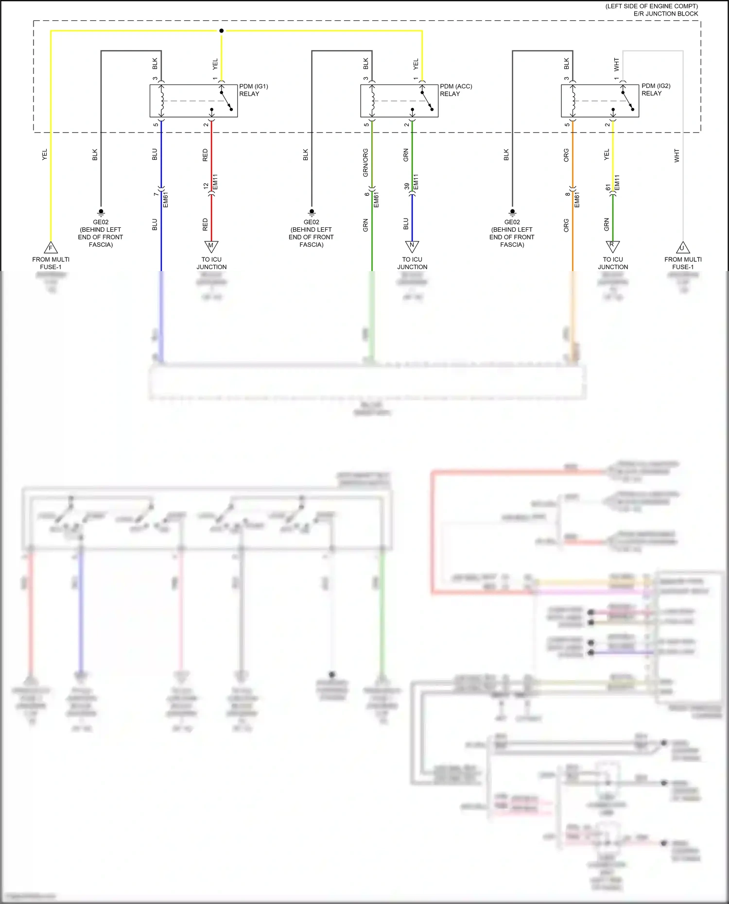 Wiring diagram on/start input for Hyundai Elantra VII (2020-2024) (19 of 42)