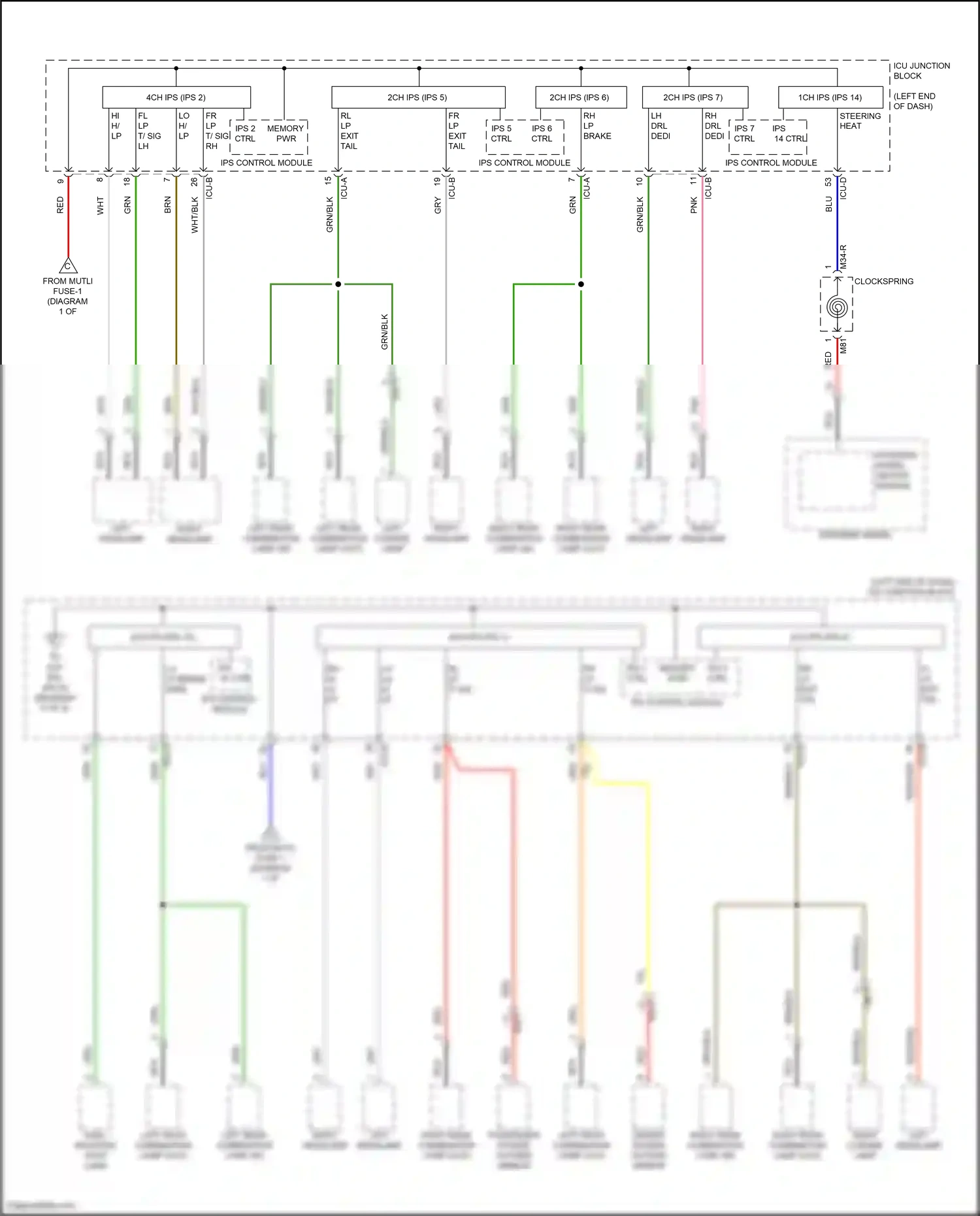 Wiring diagram rl lp exit tail for Hyundai Elantra VII (2020-2024) (1 of 1)