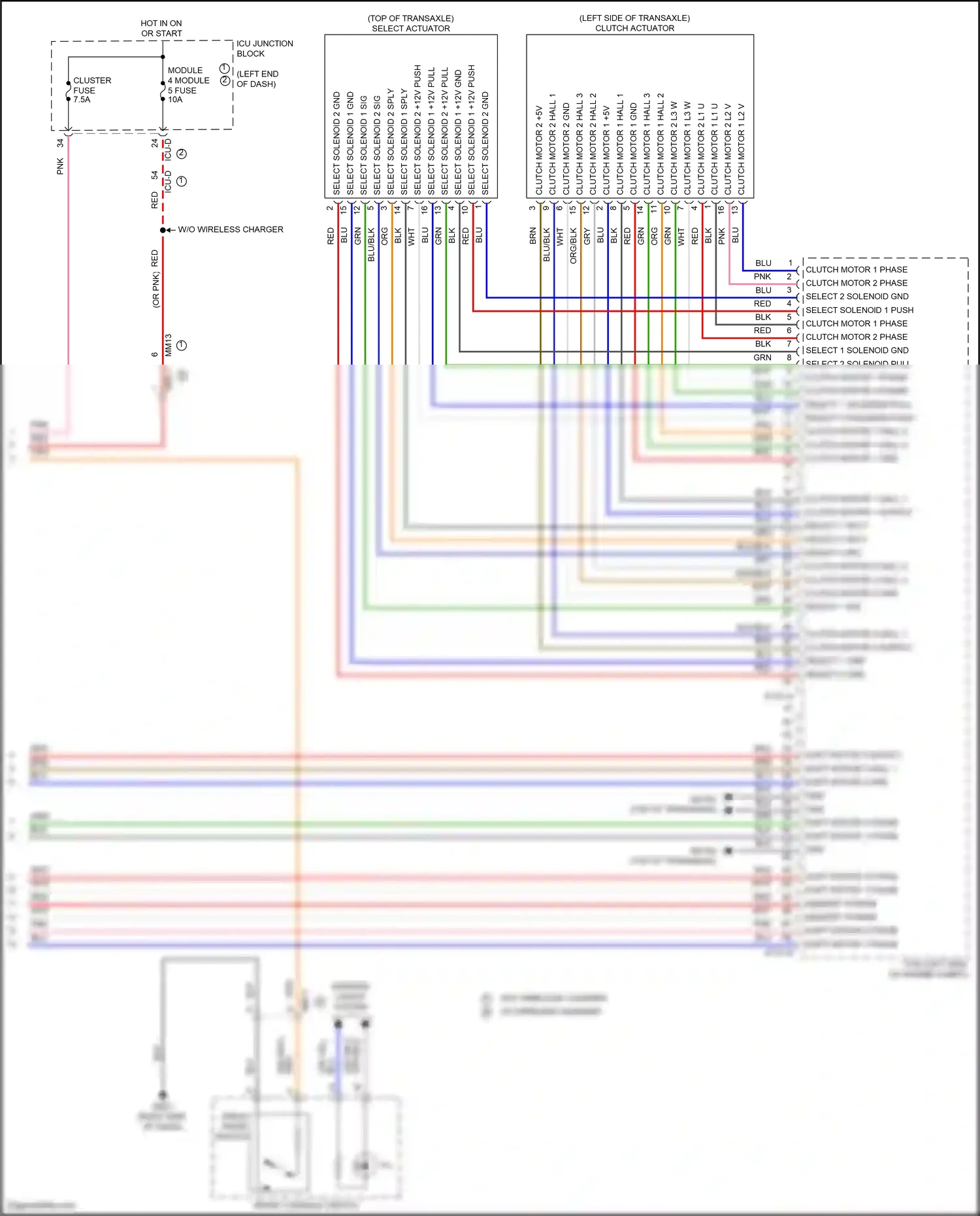 Wiring diagram select 2 solenoid pull for Hyundai Elantra VII (2020-2024) (1 of 1)