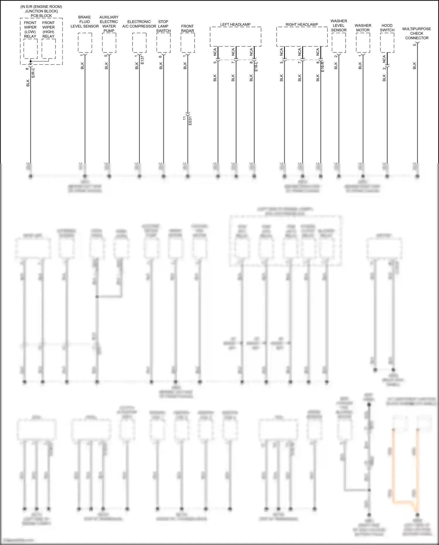 Wiring diagram speed sensor for Hyundai Elantra VII (2020-2024) (4 of 4)