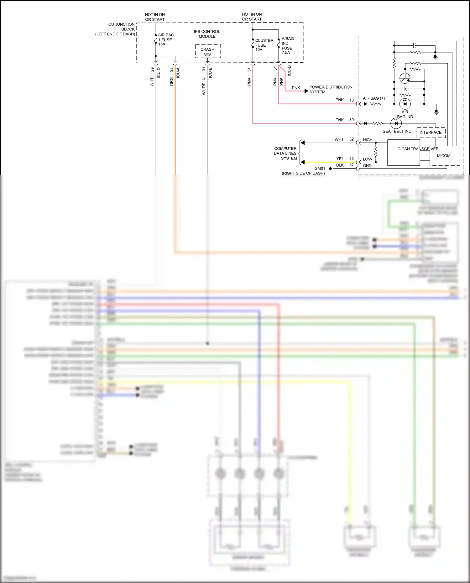 Wiring diagram srs control module for Hyundai Elantra VII (2020-2024) (9 of 12)