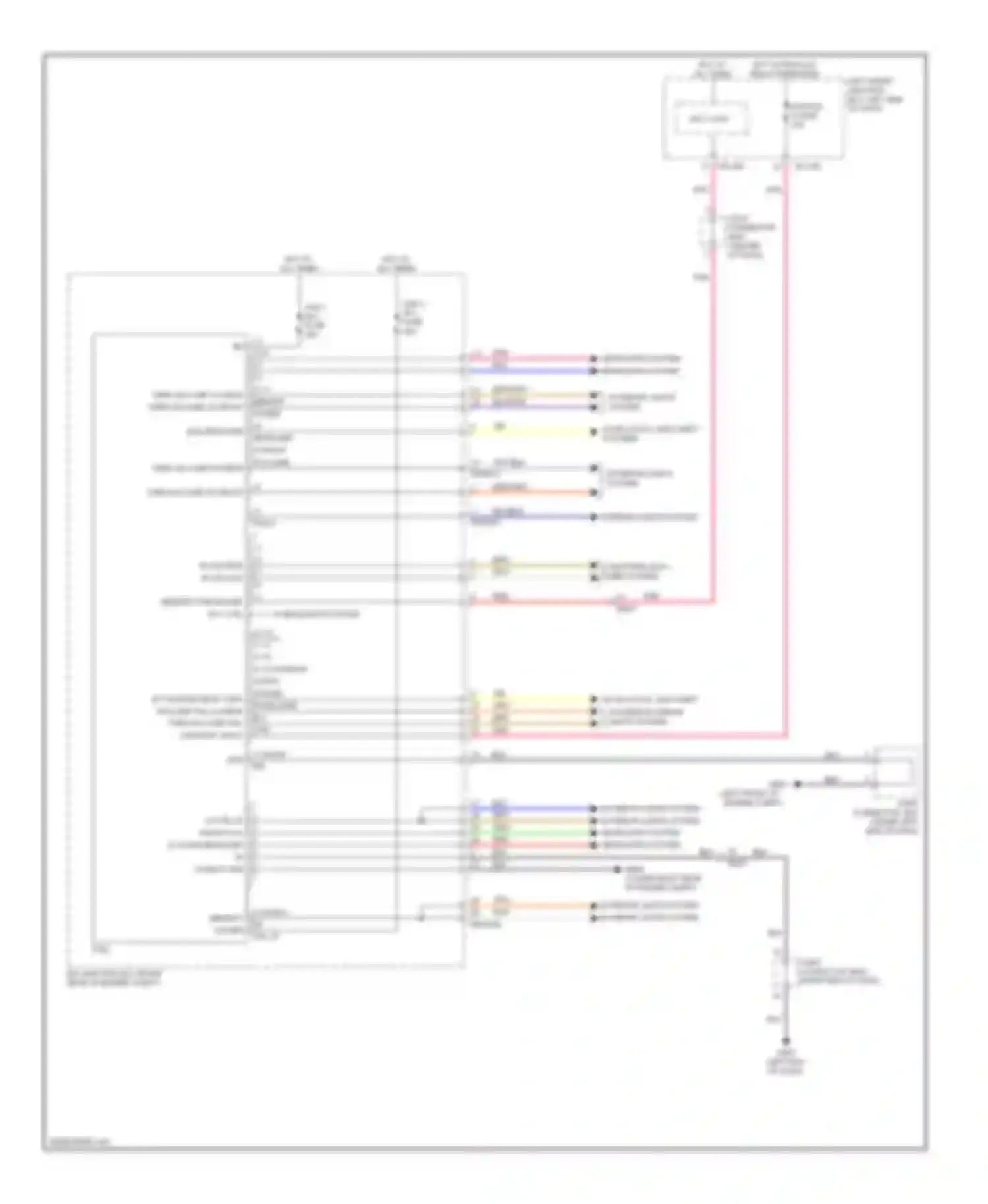 Equus Hyundai II facelift (2013-2016): Front area module circuit