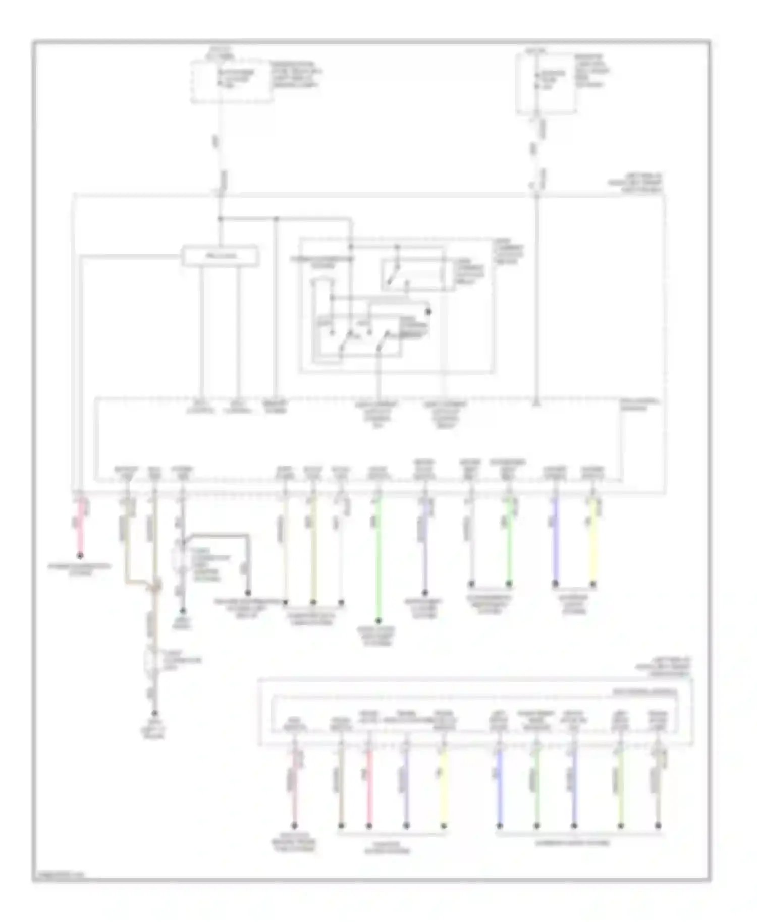 Equus Hyundai II facelift (2013-2016): Ips control module circuit