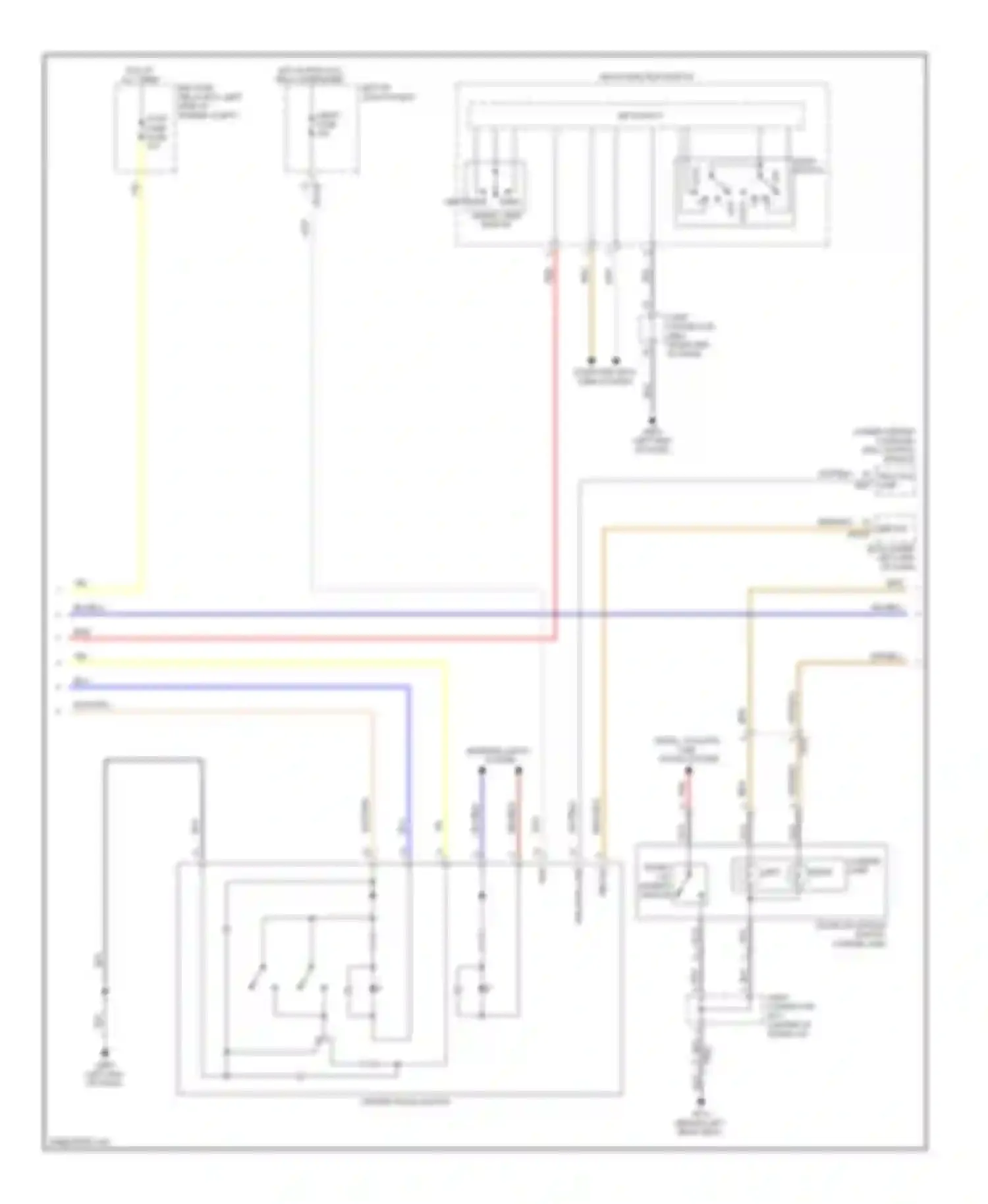 Equus Hyundai II facelift (2013-2016): Exterior lamps circuit (2 of 3)