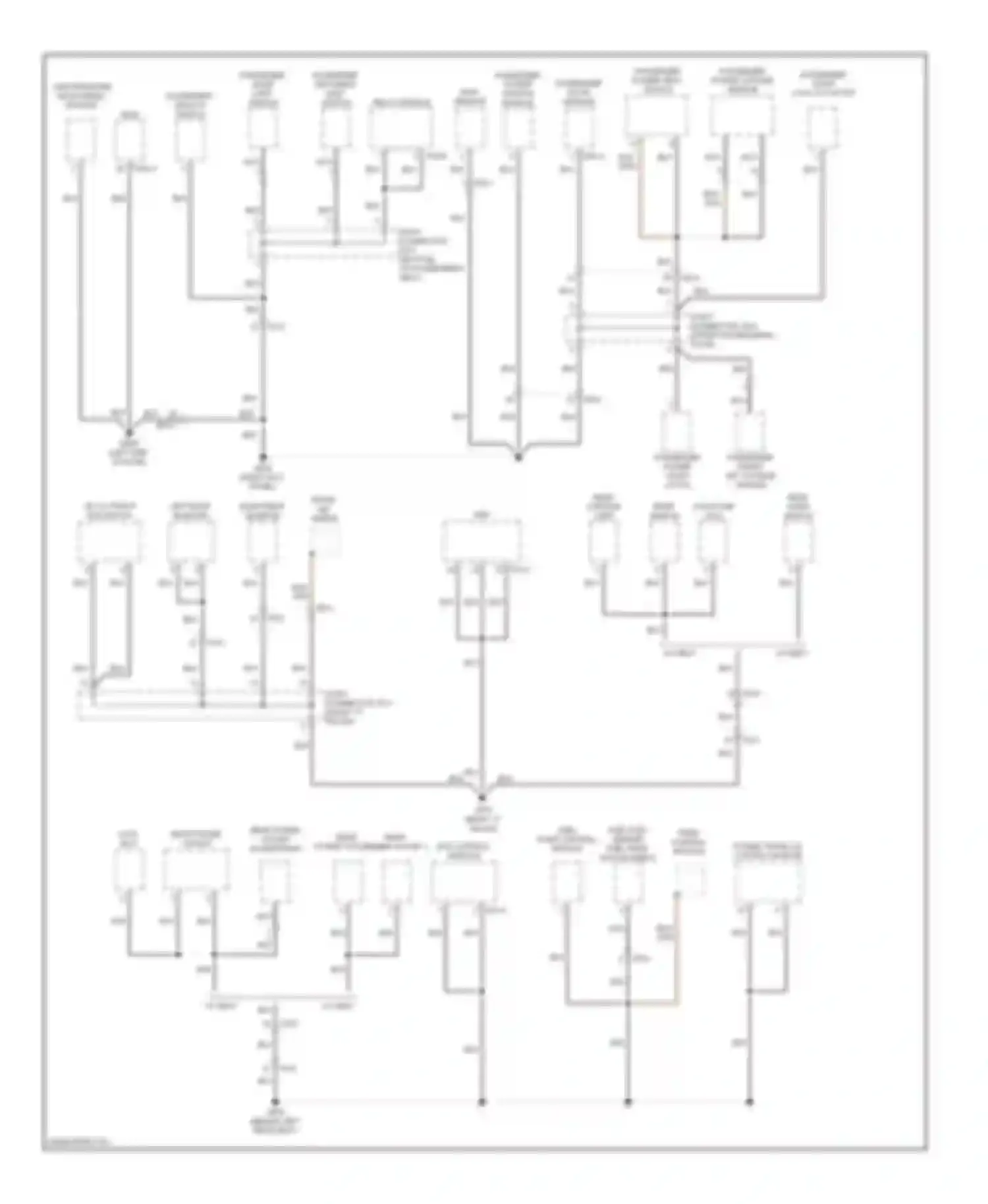 Equus Hyundai II facelift (2013-2016): Ground distribution circuit (6 of 7)