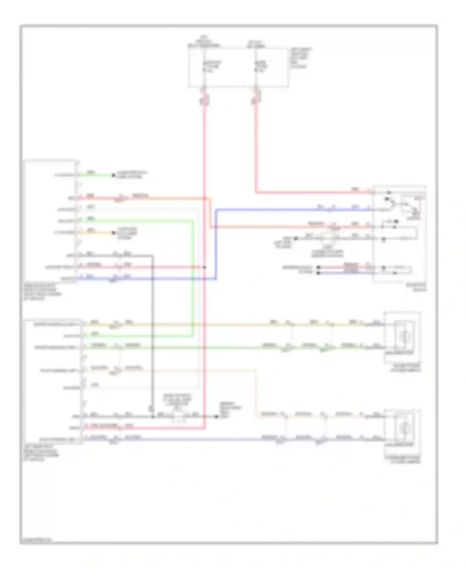 Equus Hyundai II facelift (2013-2016): Blind spot information system circuit