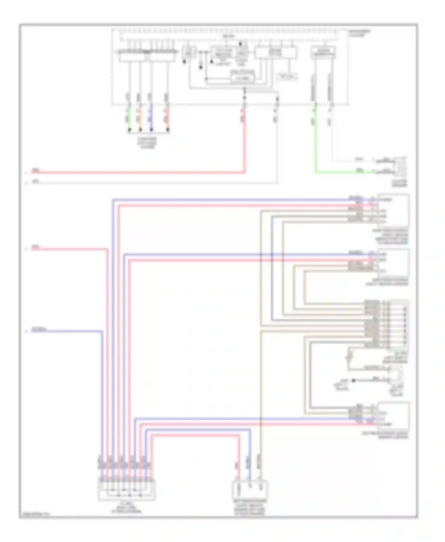 Equus Hyundai II facelift (2013-2016): Parking assistant circuit (2 of 2)