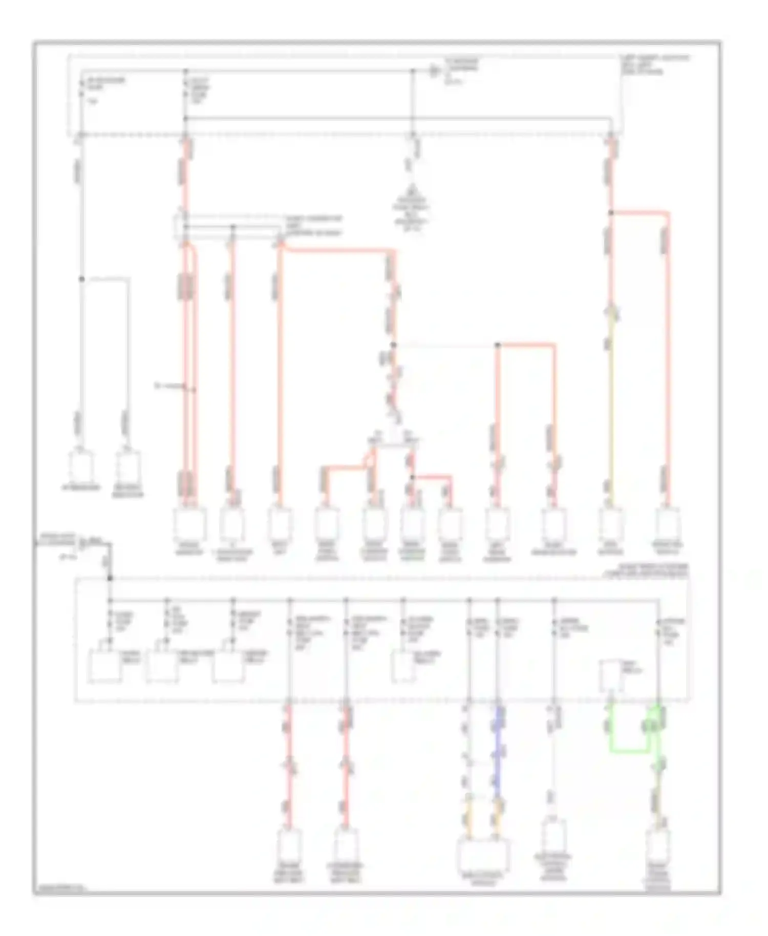 Equus Hyundai II facelift (2013-2016): Power distribution circuit (3 of 13)