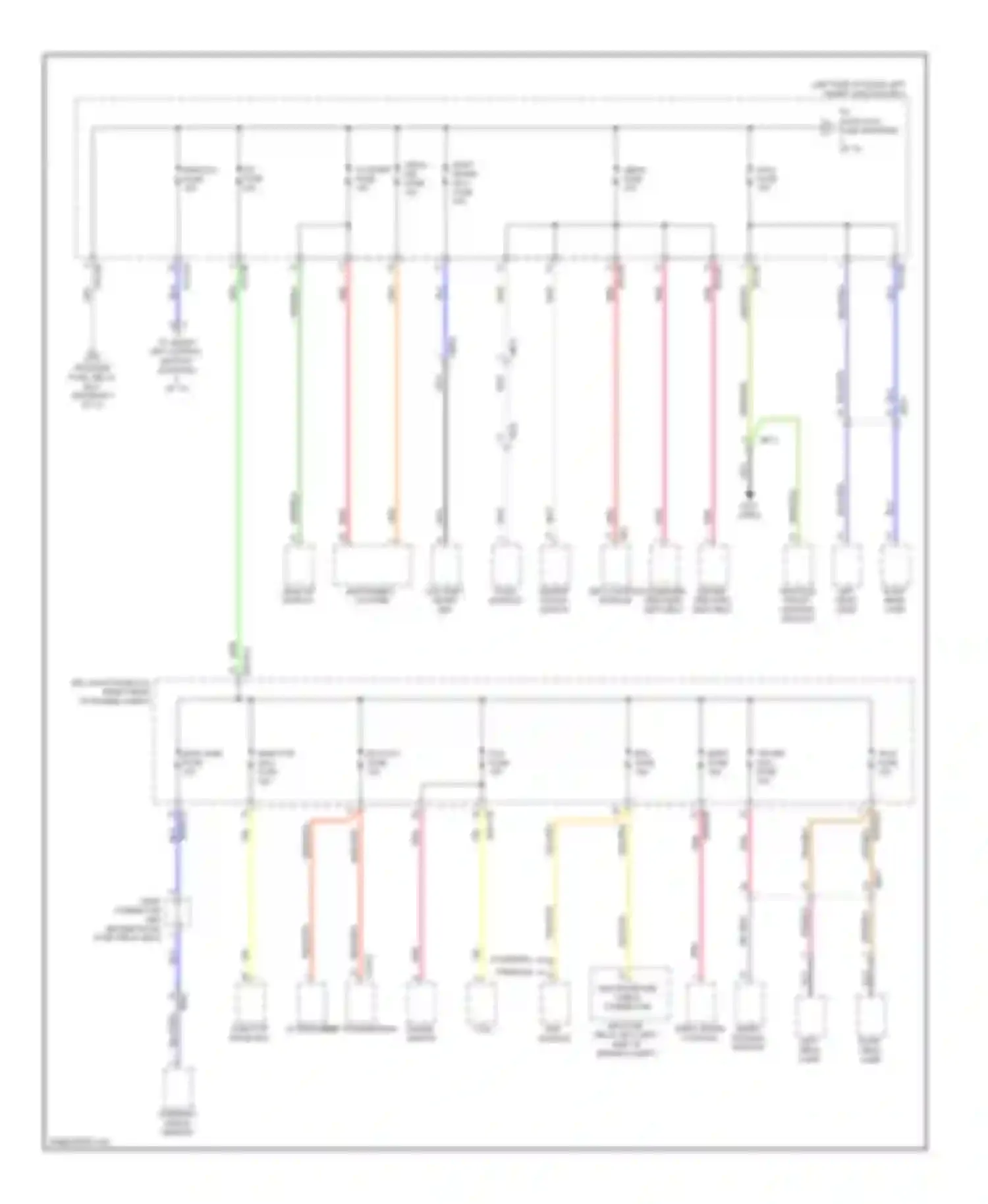Equus Hyundai II facelift (2013-2016): Power distribution circuit (4 of 13)