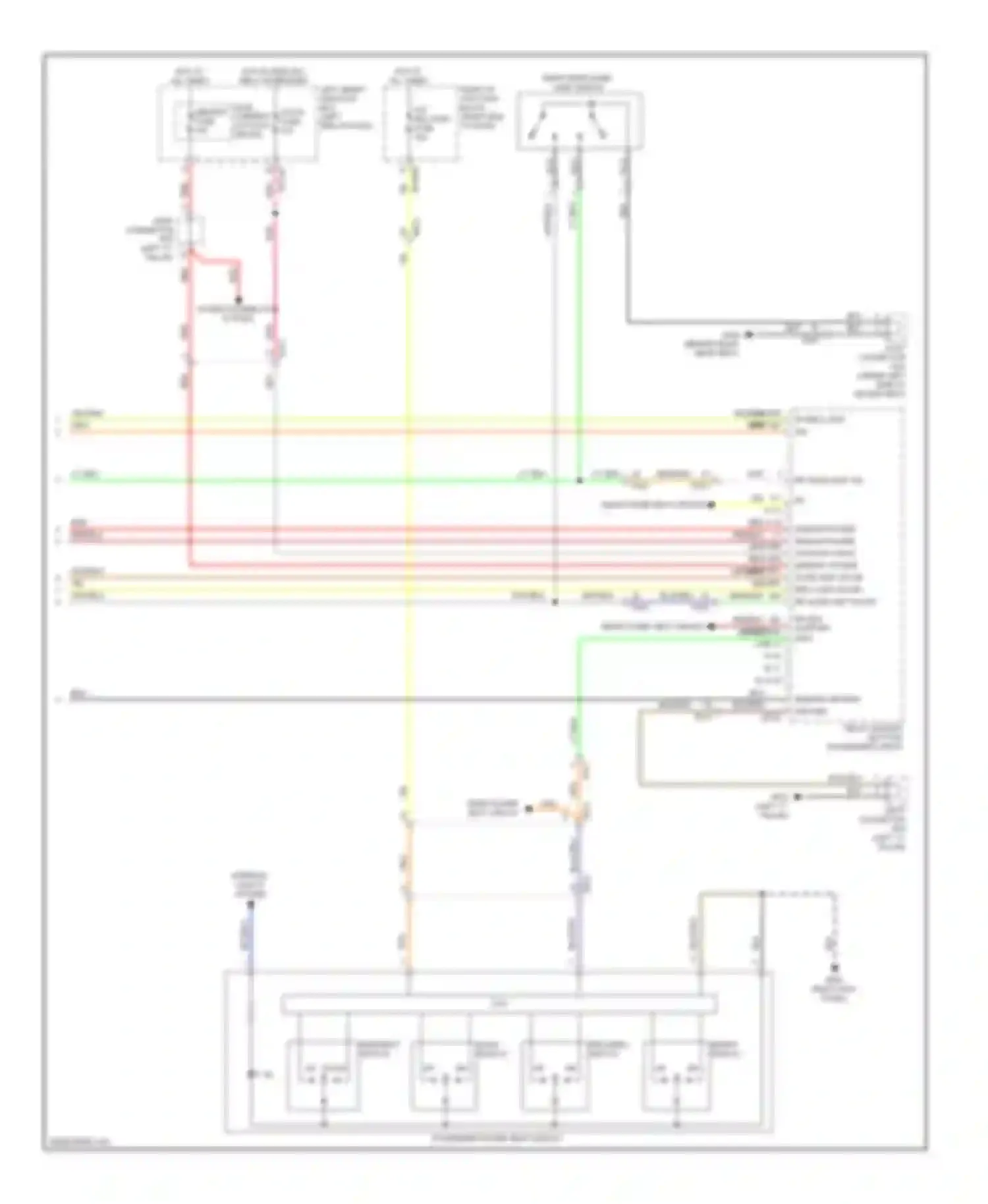 Equus Hyundai II facelift (2013-2016): Relax power seat circuit (3 of 3)