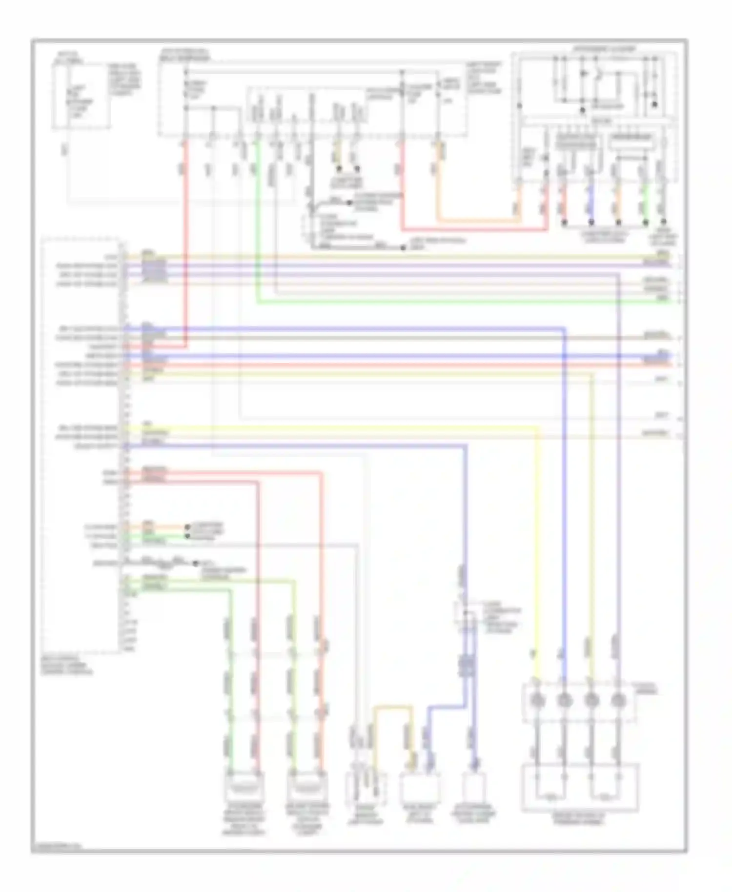 Equus Hyundai II facelift (2013-2016): Air bag circuit (1 of 3)