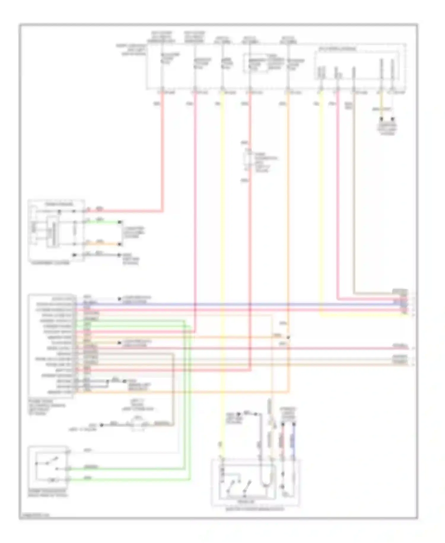 Equus Hyundai II facelift (2013-2016): Power tailgate circuit (1 of 2)