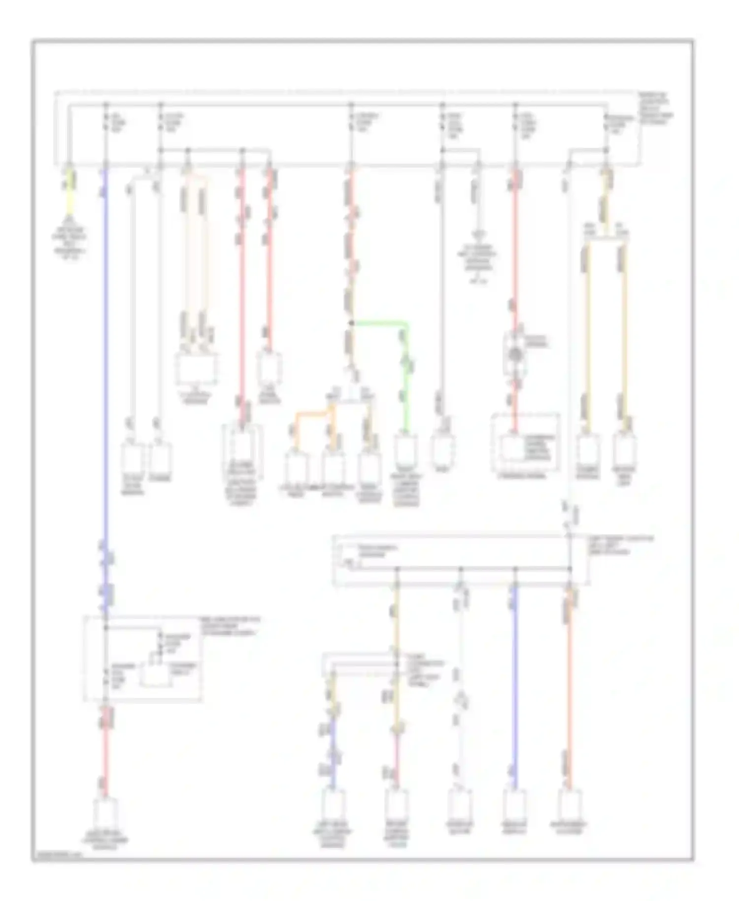 Wiring diagram around view unit for Hyundai Equus II facelift (2013-2016) (2 of 3)
