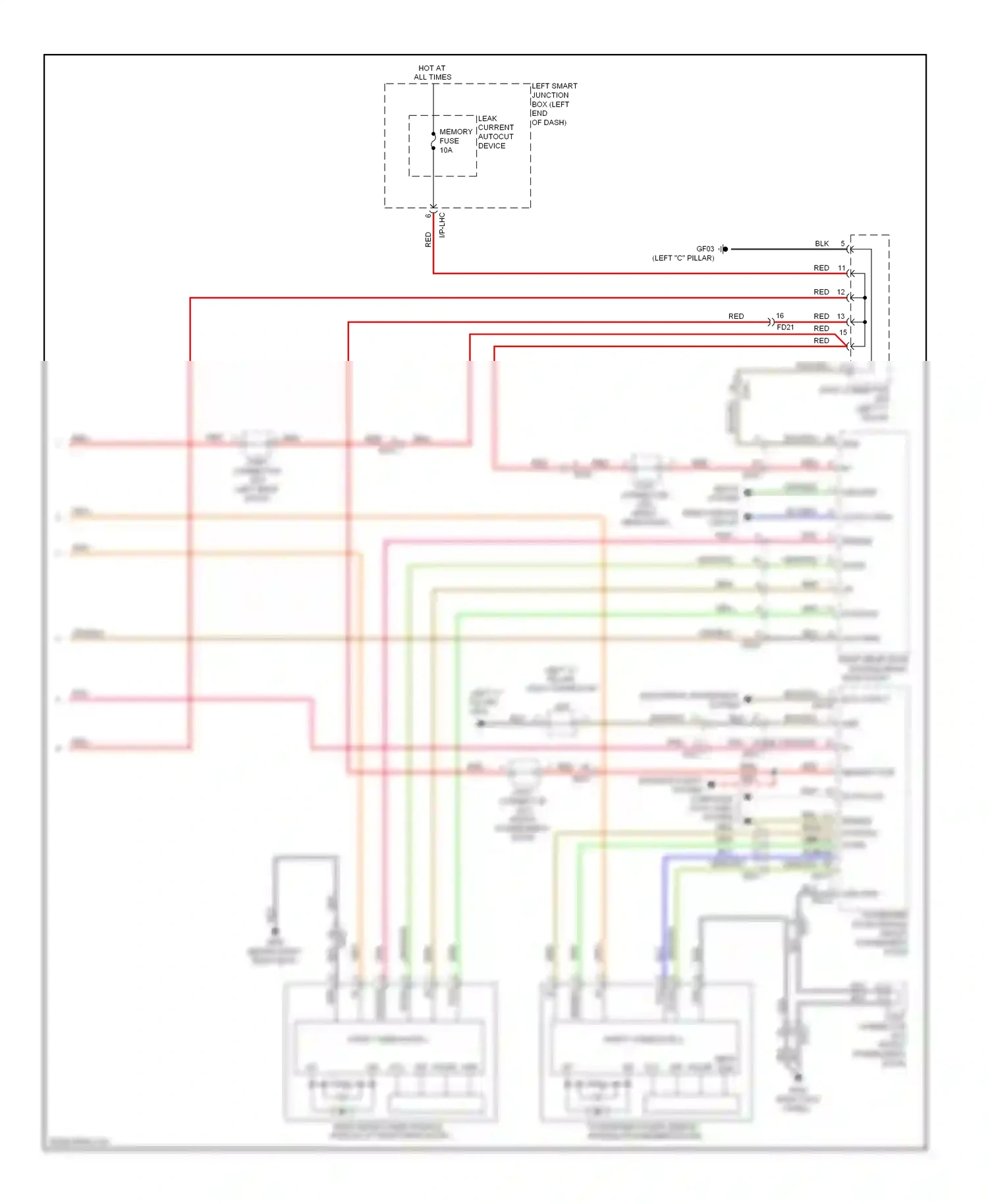 Wiring diagram b-can low for Hyundai Equus II facelift (2013-2016) (9 of 14)