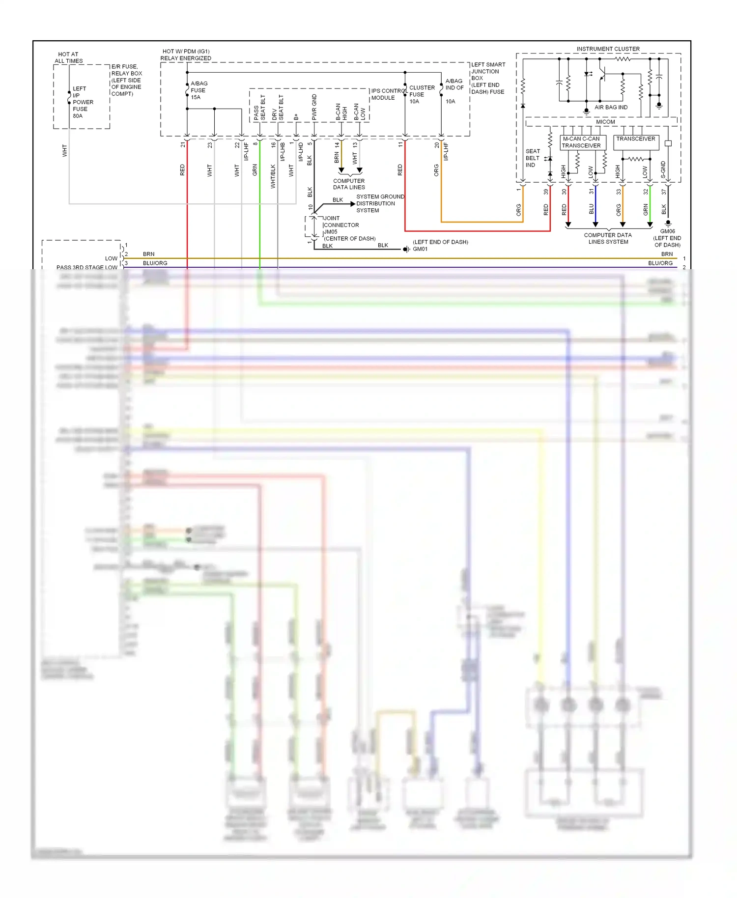 Wiring diagram blk for Hyundai Equus II facelift (2013-2016) (121 of 137)