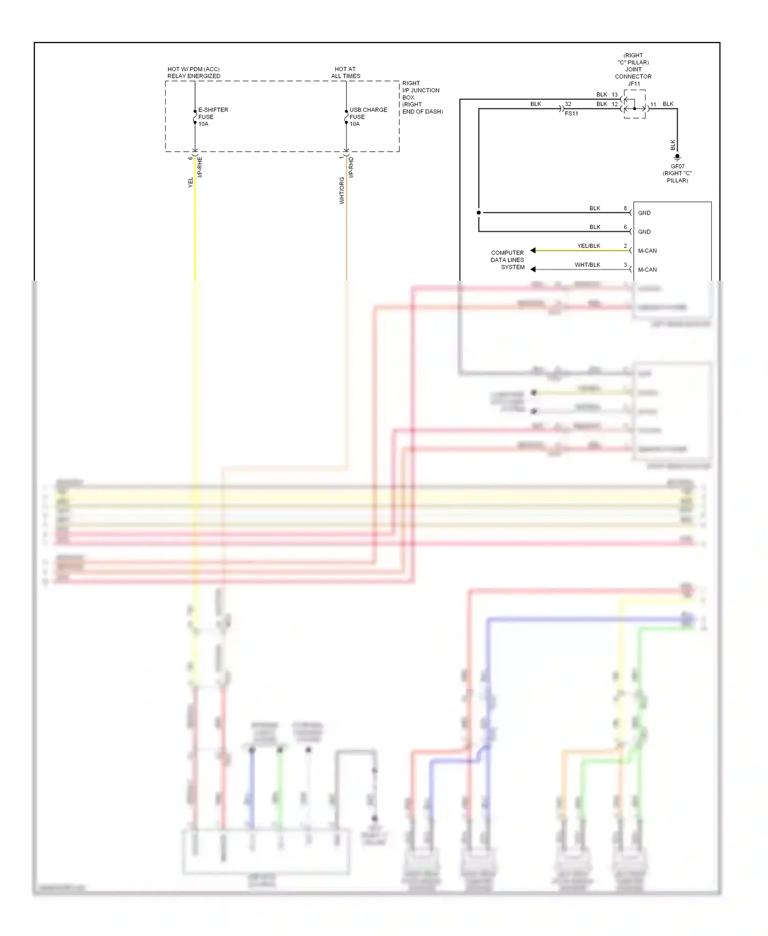 Wiring diagram blk for Hyundai Equus II facelift (2013-2016) (79 of 137)