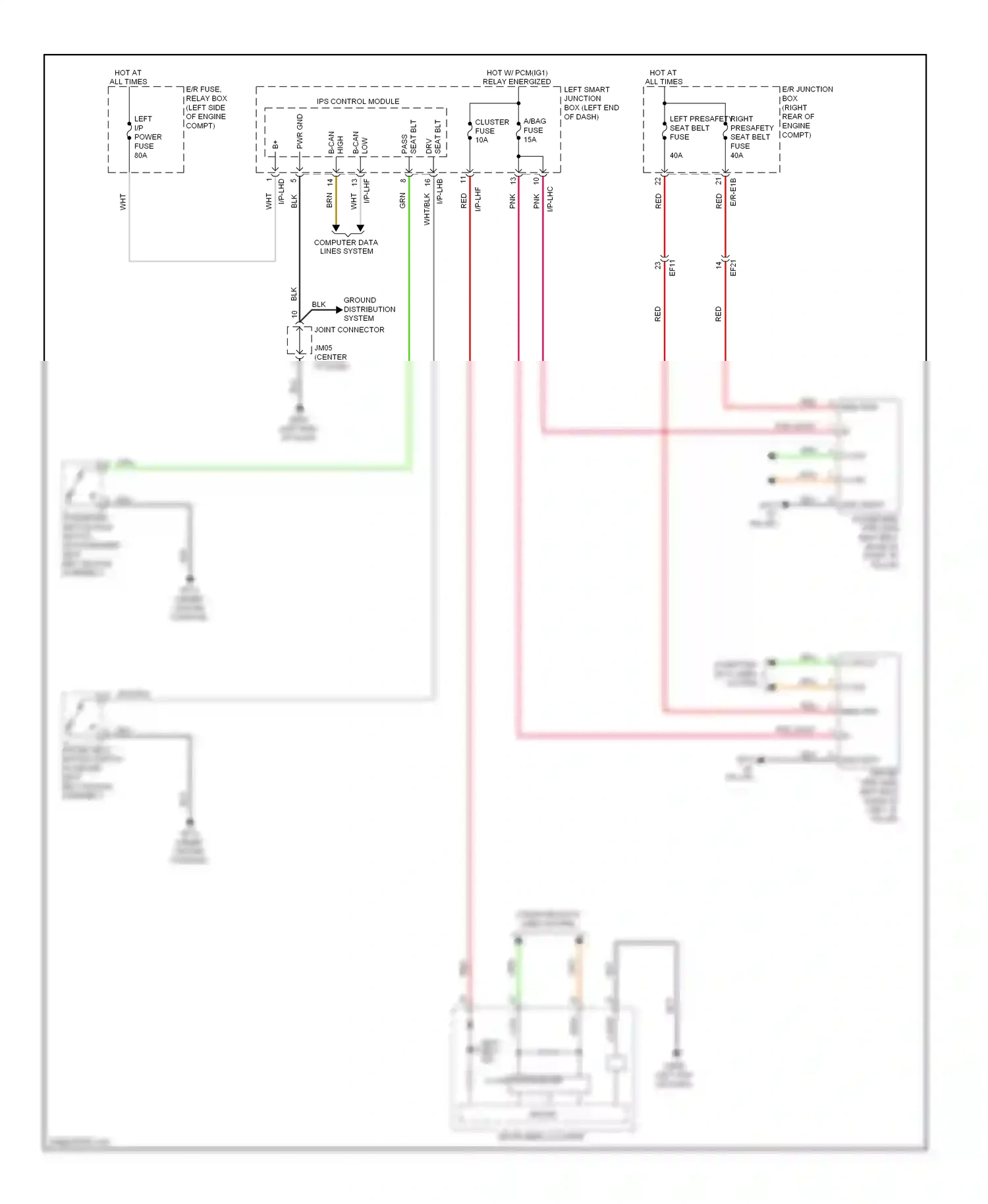 Wiring diagram blk for Hyundai Equus II facelift (2013-2016) (126 of 137)