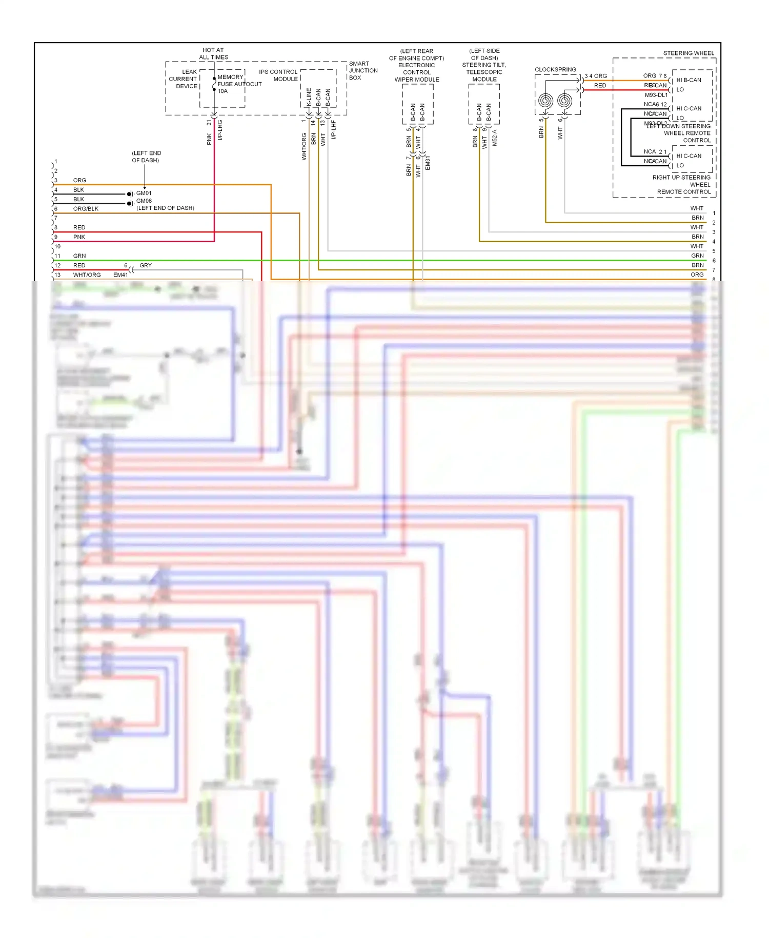 Wiring diagram blu for Hyundai Equus II facelift (2013-2016) (12 of 113)