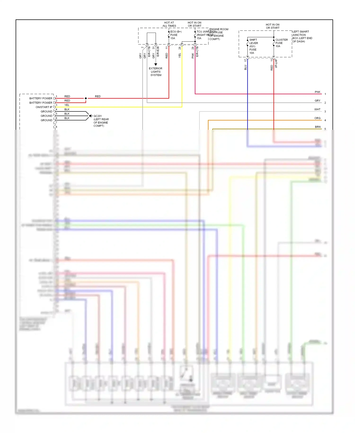 Wiring diagram blu for Hyundai Equus II facelift (2013-2016) (109 of 113)