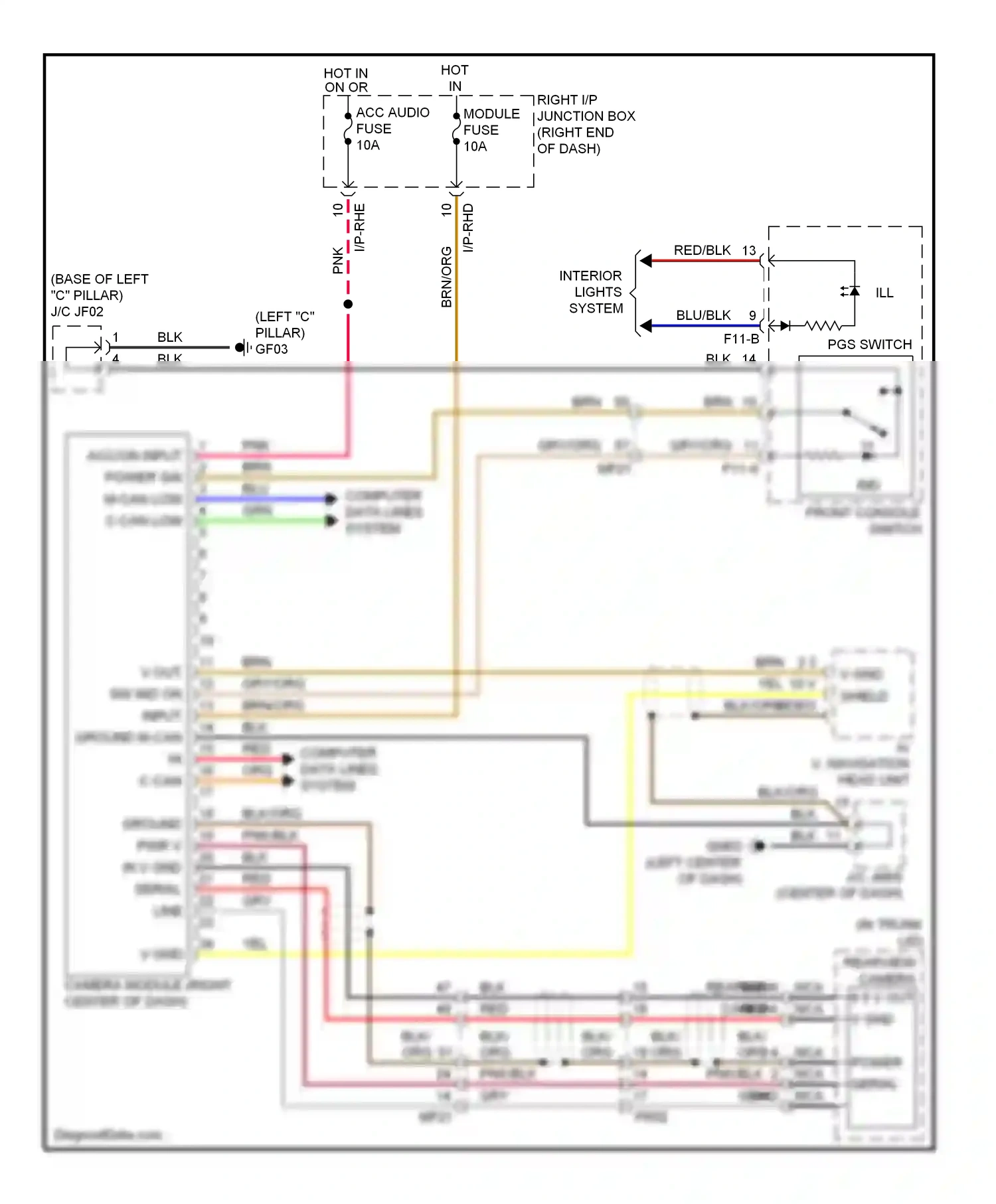 Wiring diagram blu for Hyundai Equus II facelift (2013-2016) (70 of 113)