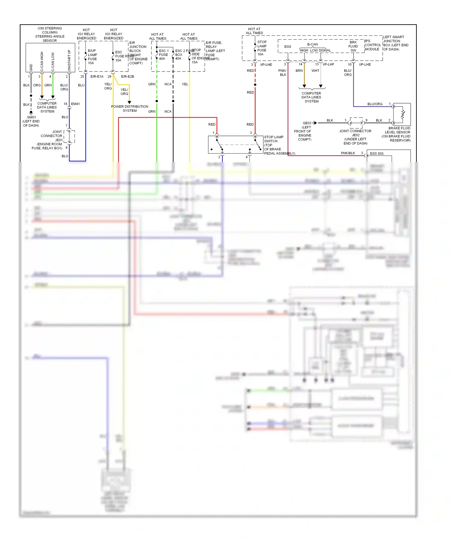 Wiring diagram blu for Hyundai Equus II facelift (2013-2016) (4 of 113)