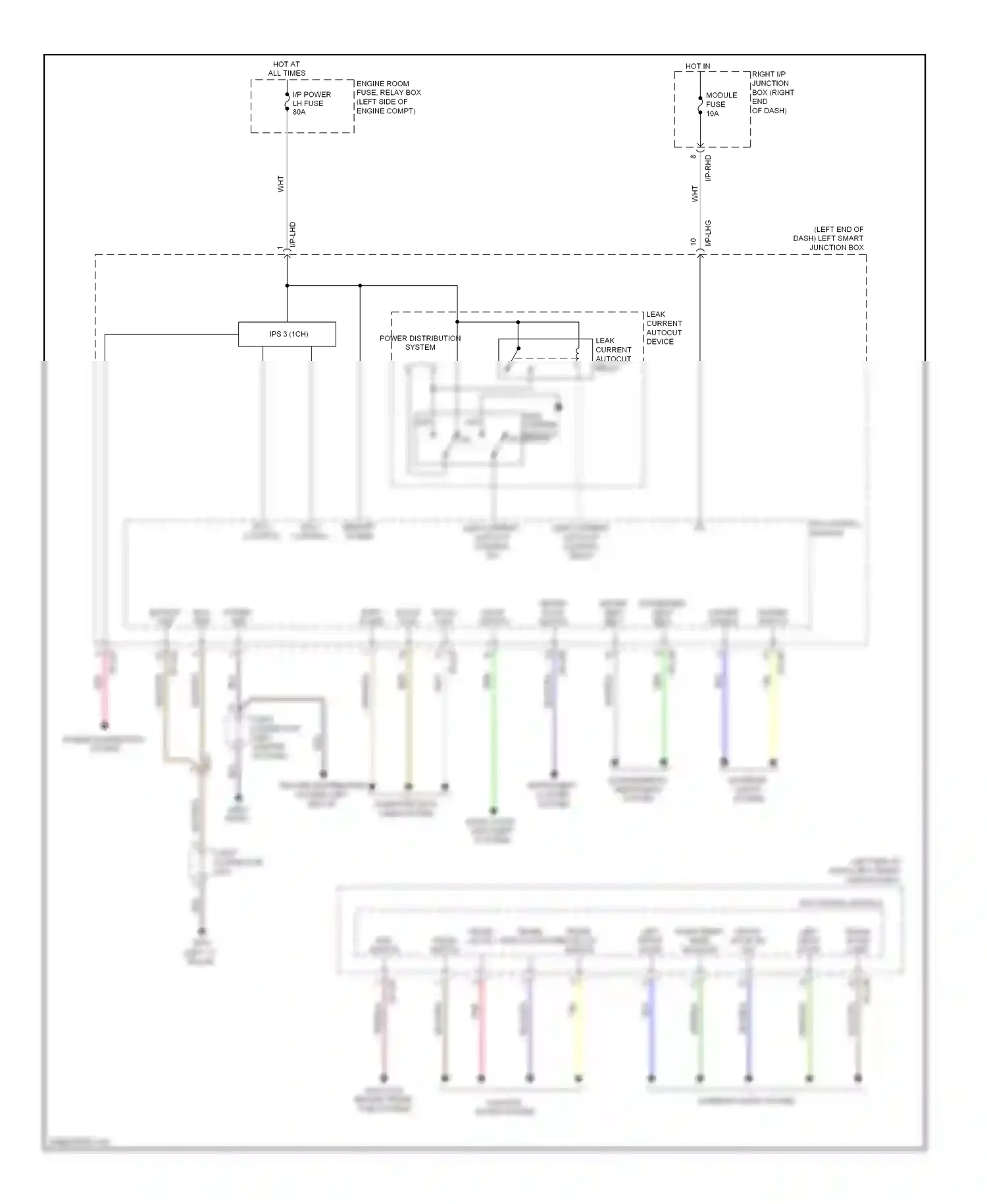 Wiring diagram blu/org for Hyundai Equus II facelift (2013-2016) (19 of 47)