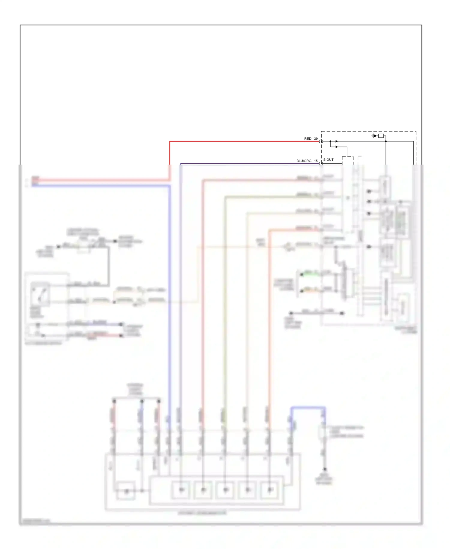 Wiring diagram blu/org for Hyundai Equus II facelift (2013-2016) (46 of 47)