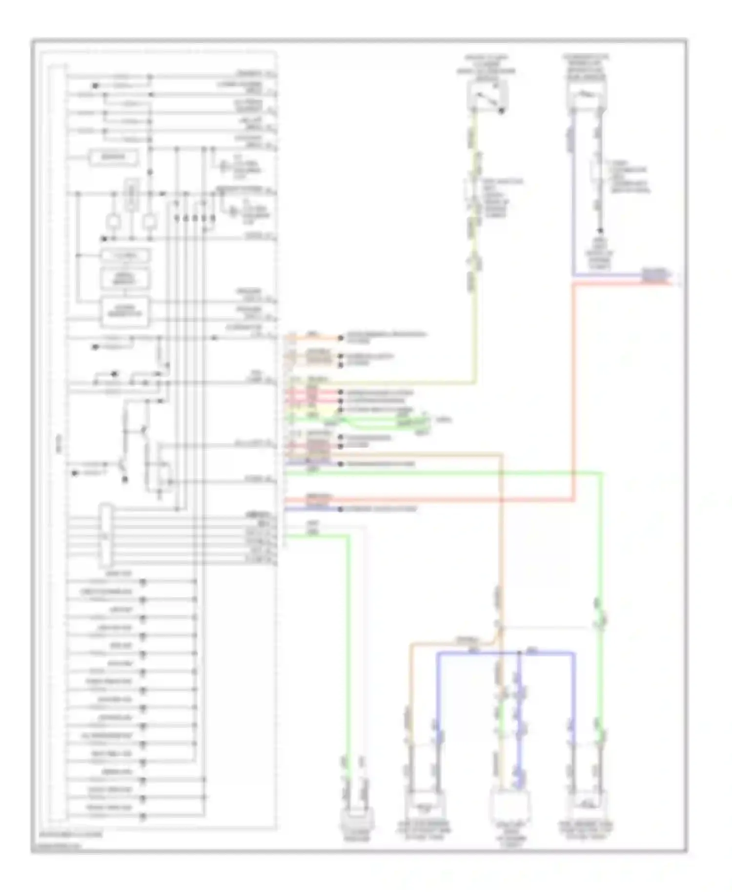 Wiring diagram cluster speaker for Hyundai Equus II facelift (2013-2016) (2 of 3)