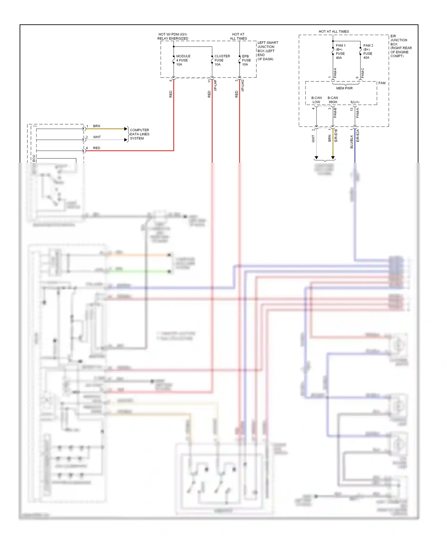 Wiring diagram compt) for Hyundai Equus II facelift (2013-2016) (4 of 7)