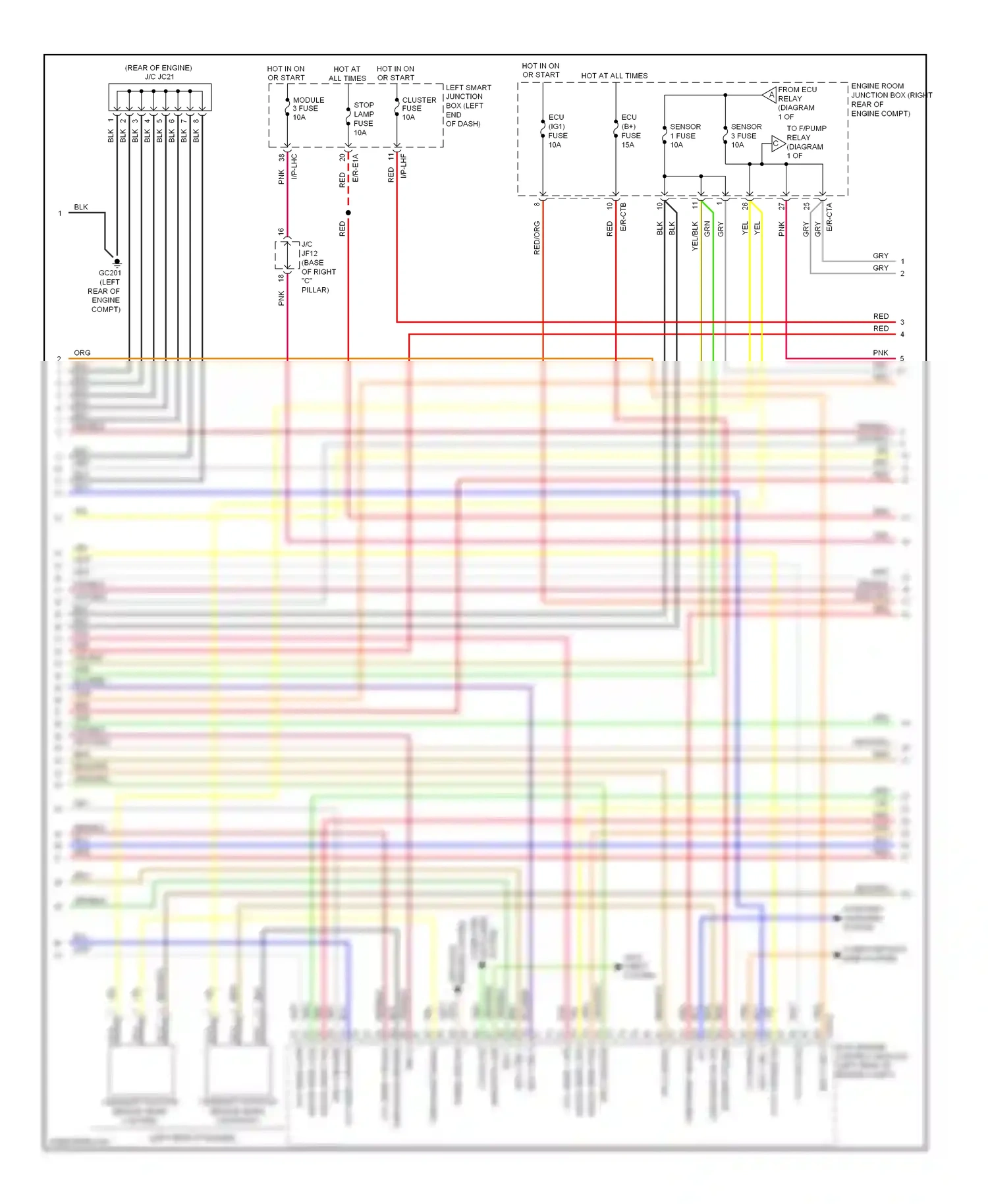 Hyundai Equus II facelift (2013-2016) computer wiring diagram  (1 of 1)