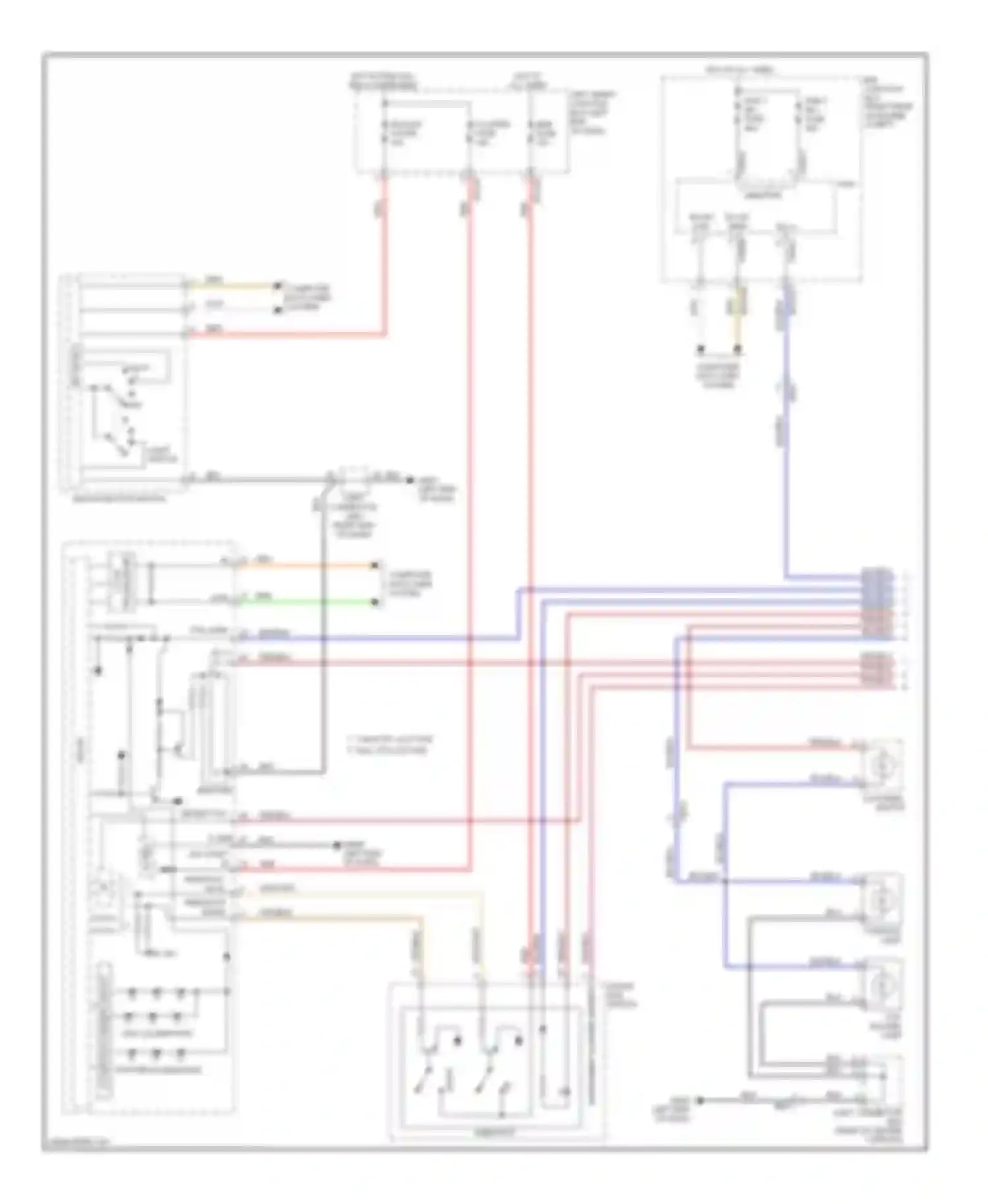 Wiring diagram console lamp for Hyundai Equus II facelift (2013-2016) (1 of 1)