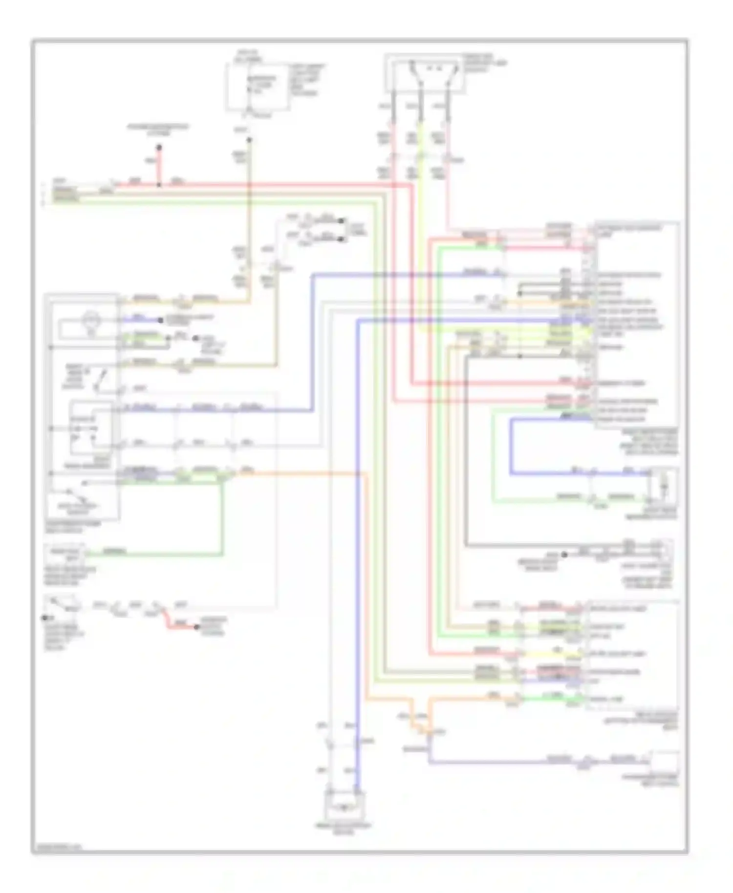 Wiring diagram easy access switch for Hyundai Equus II facelift (2013-2016) (2 of 4)
