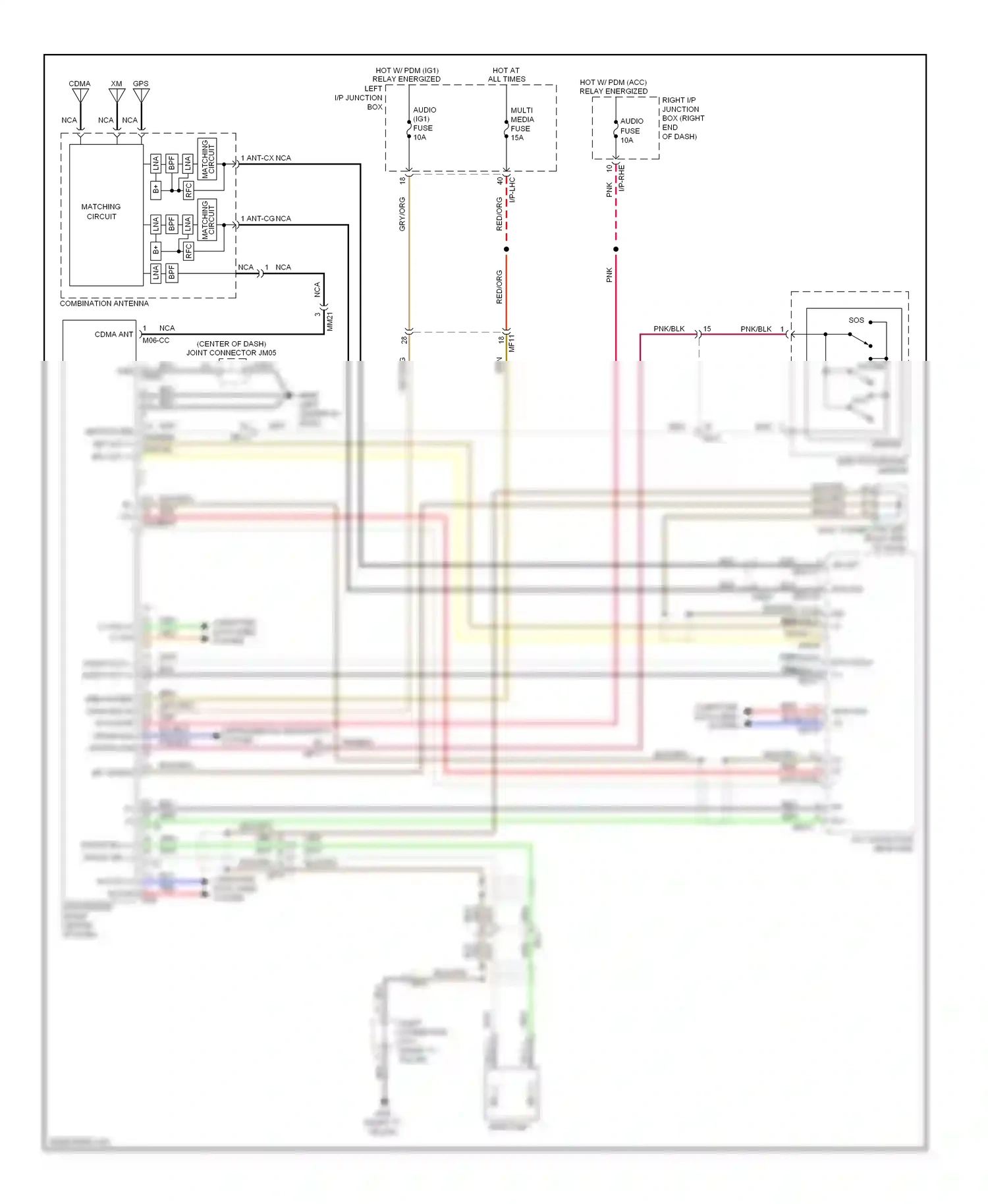Wiring diagram electrochromic mirror for Hyundai Equus II facelift (2013-2016) (2 of 4)