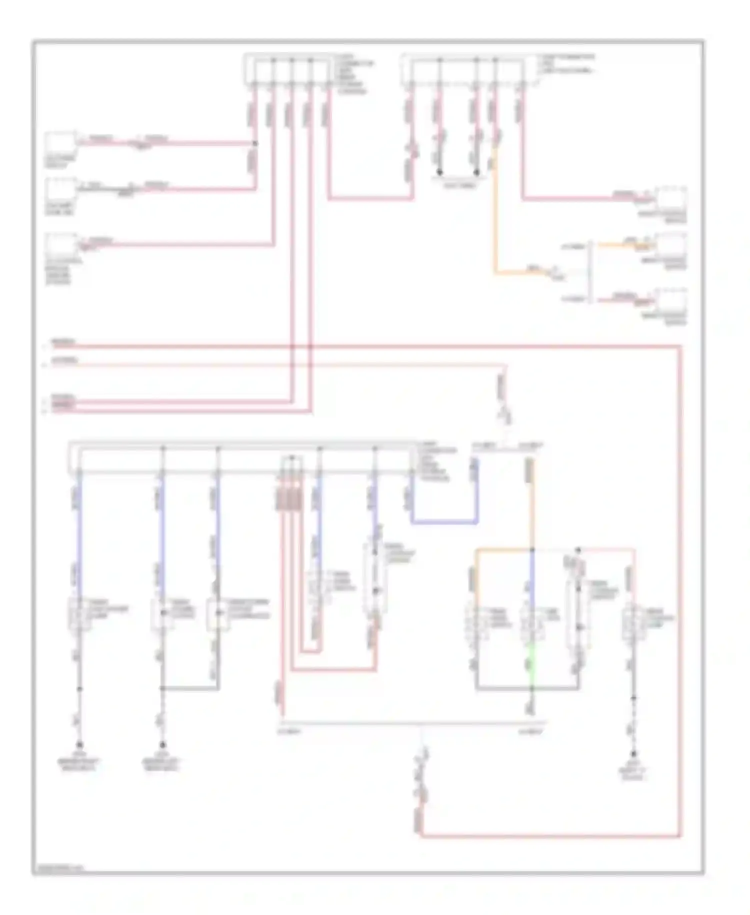 Wiring diagram front console switch for Hyundai Equus II facelift (2013-2016) (5 of 9)