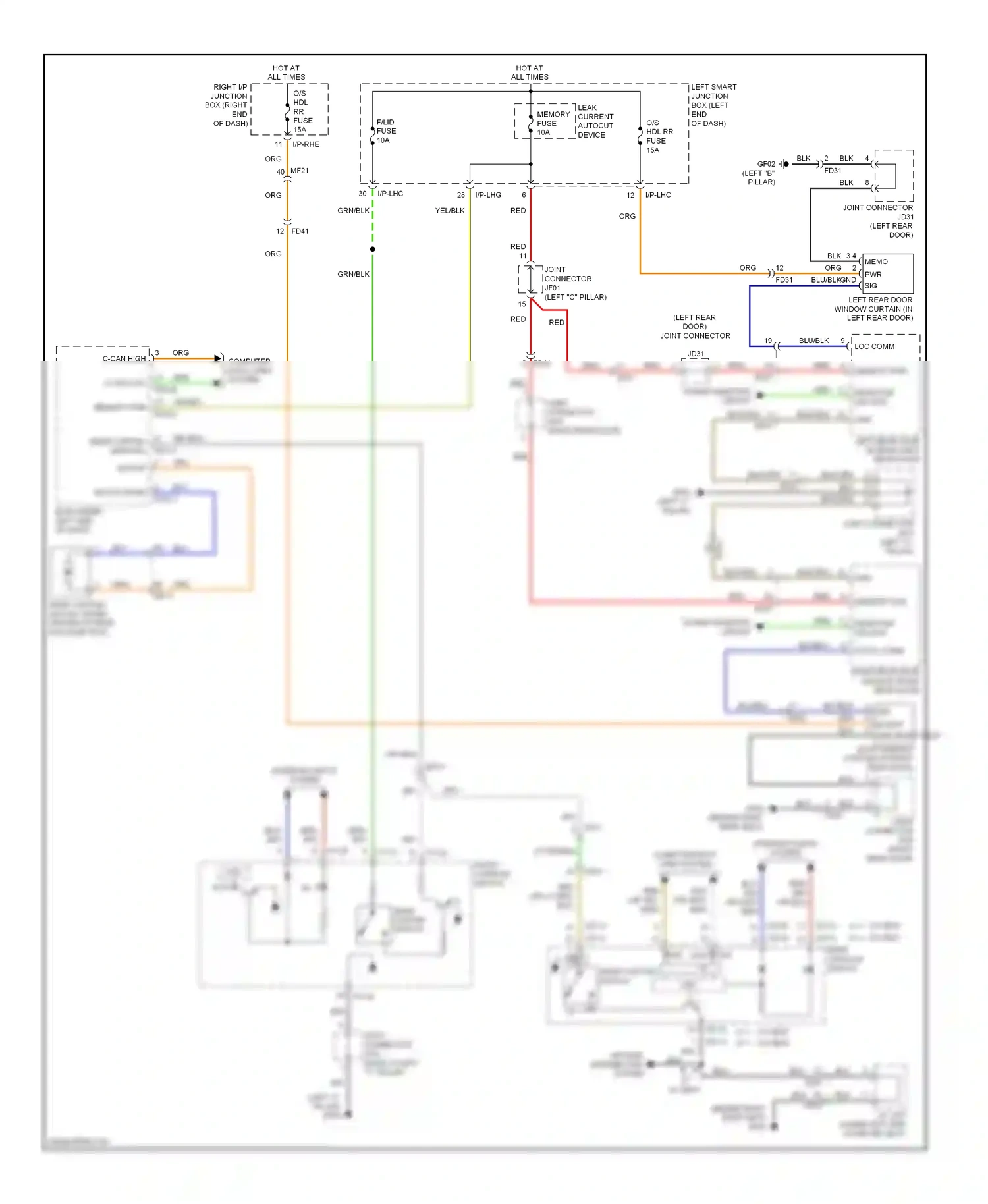 Wiring diagram grn for Hyundai Equus II facelift (2013-2016) (99 of 113)