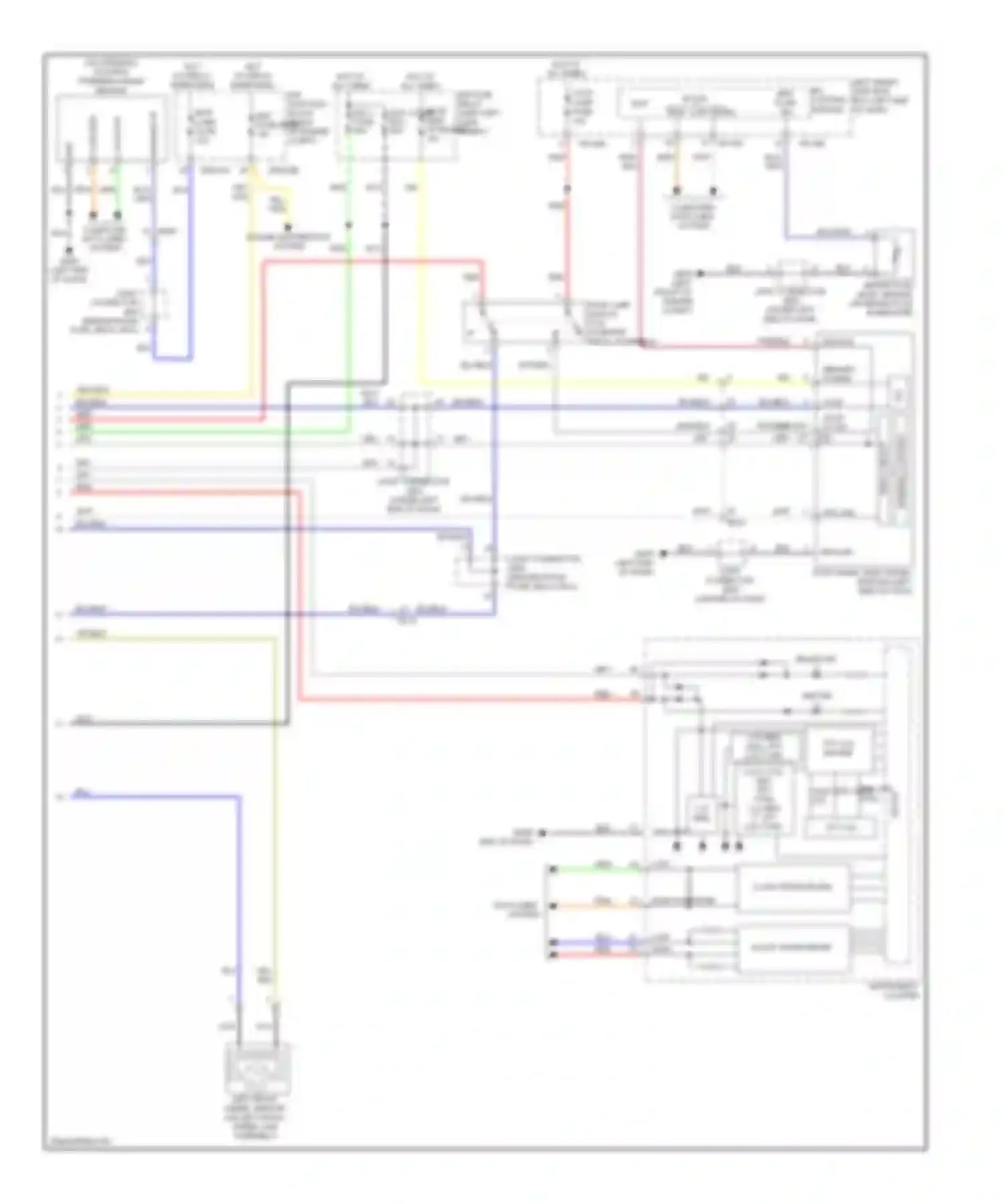 Wiring diagram high computer data lines system for Hyundai Equus II facelift (2013-2016) (1 of 1)