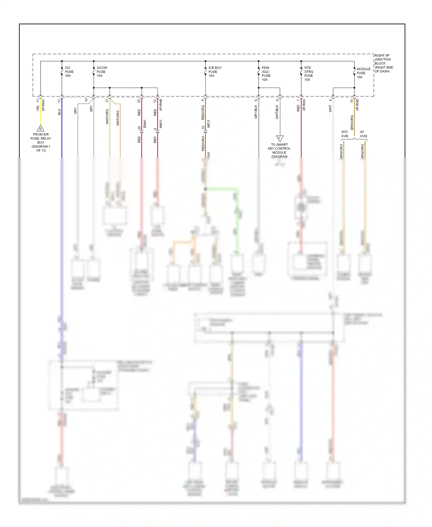 Wiring diagram ionizer incar sensor for Hyundai Equus II facelift (2013-2016) (1 of 1)