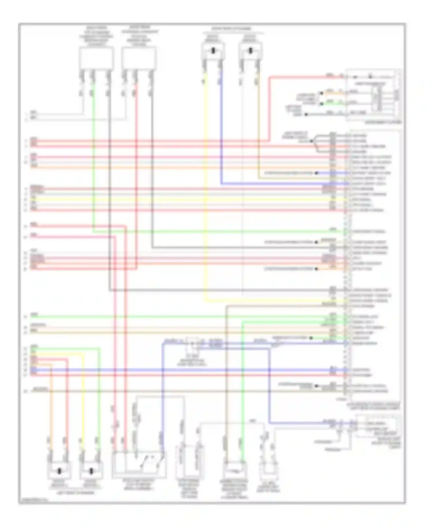 Wiring diagram knock sensor 3 for Hyundai Equus II facelift (2013-2016) (1 of 1)